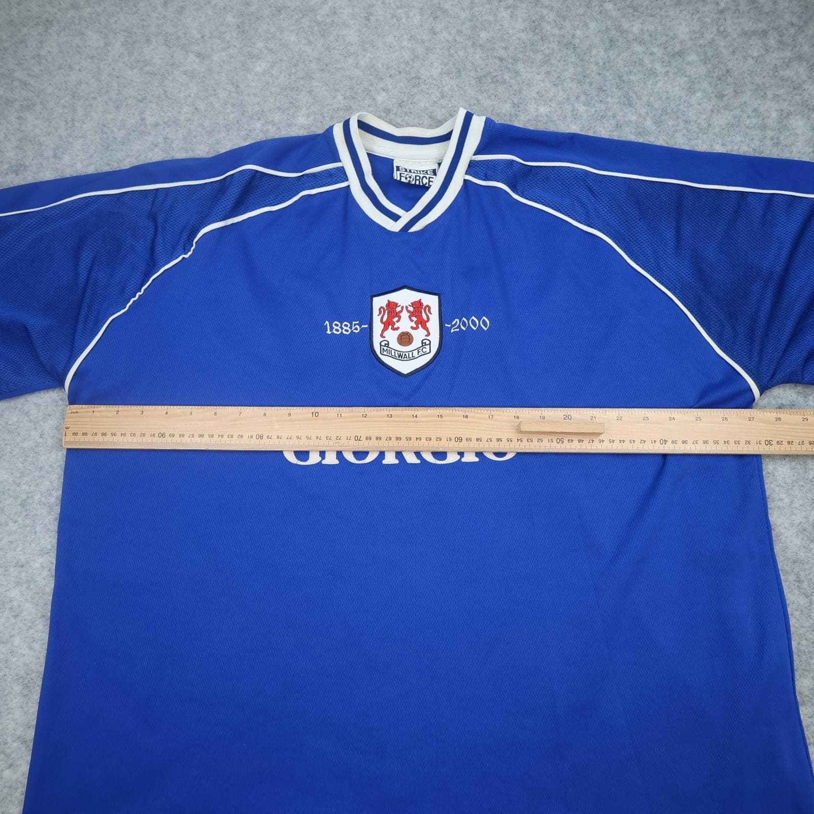 Vintage Millwall Shirt Mens 3XL Blue 2000 2001 125th Anniversary Giorgio Jersey photo 6