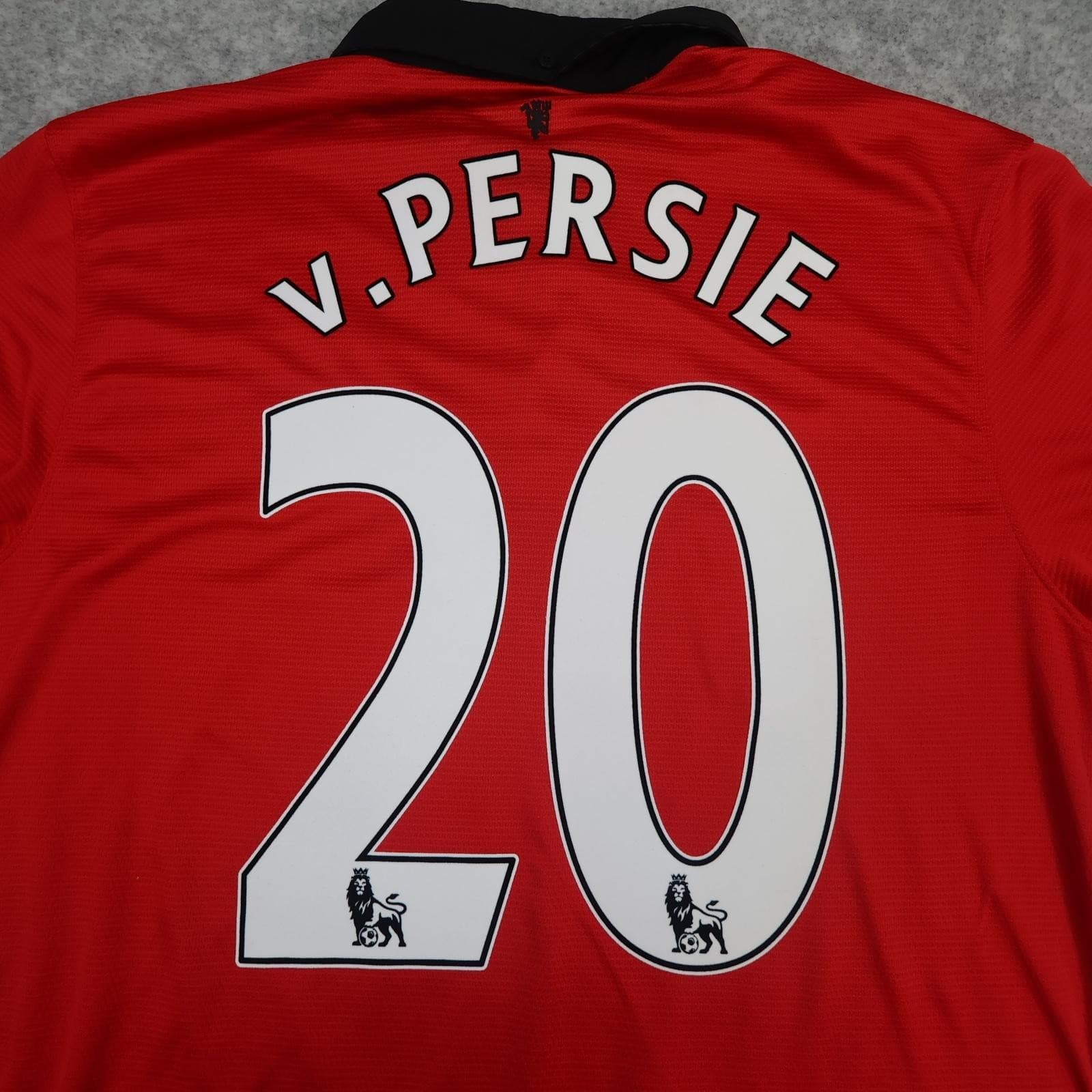 Manchester United Shirt Mens Large Red Home 2013 2014 Football Nike V Persie 20 photo 3