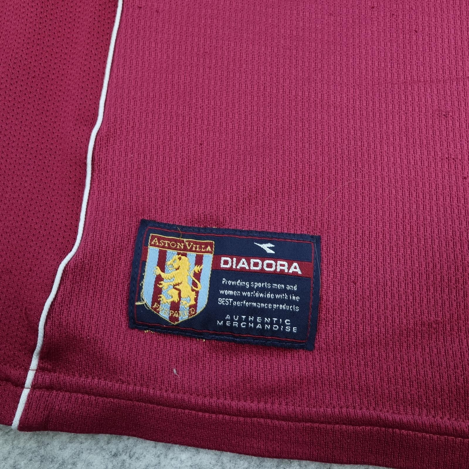 Vintage Aston Villa Shirt Mens Medium Red Home 2000 2002 Football Diadora NTL photo 6