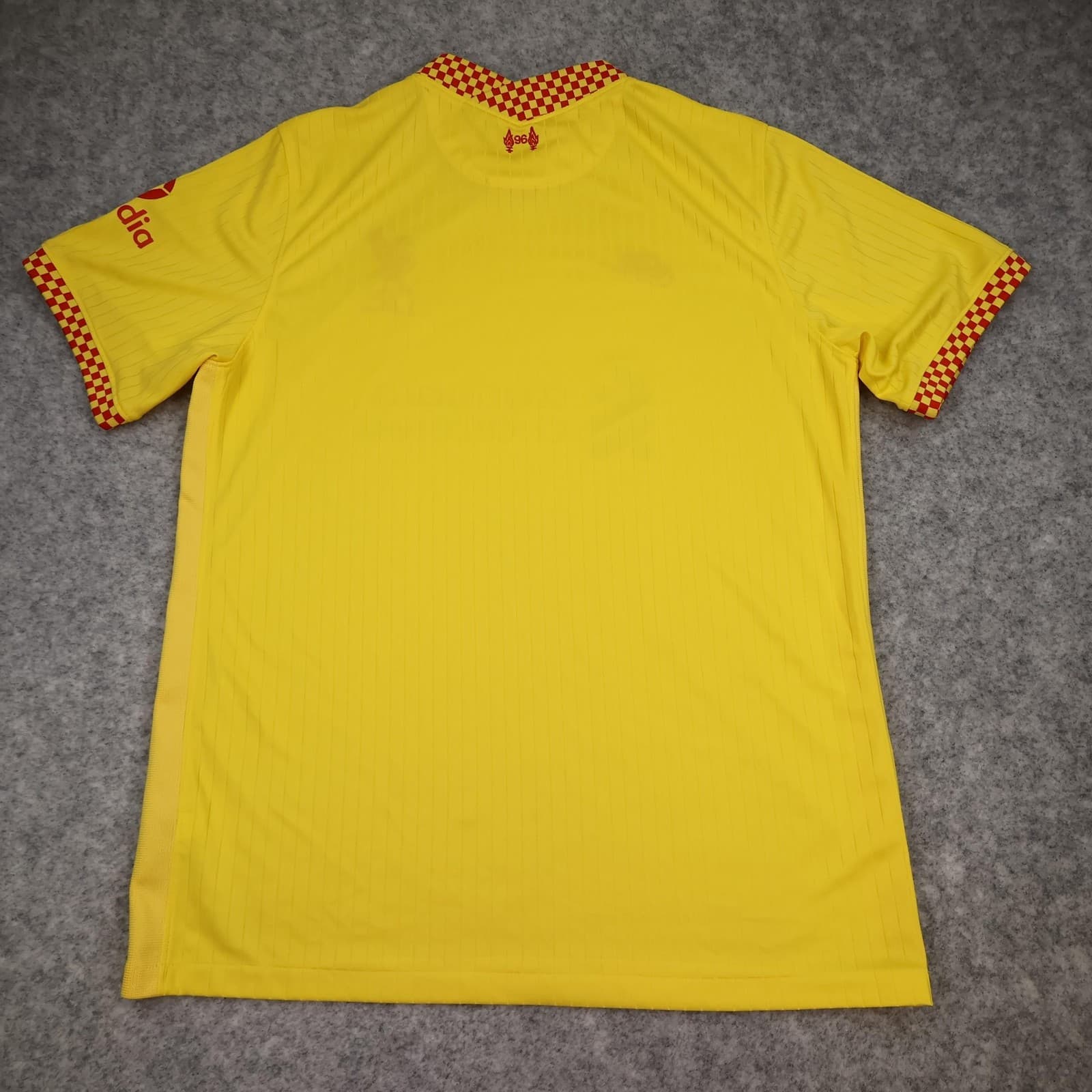 Liverpool Shirt Mens Large Yellow Third 2021 2022 Football Nike Soccer Jersey photo 2