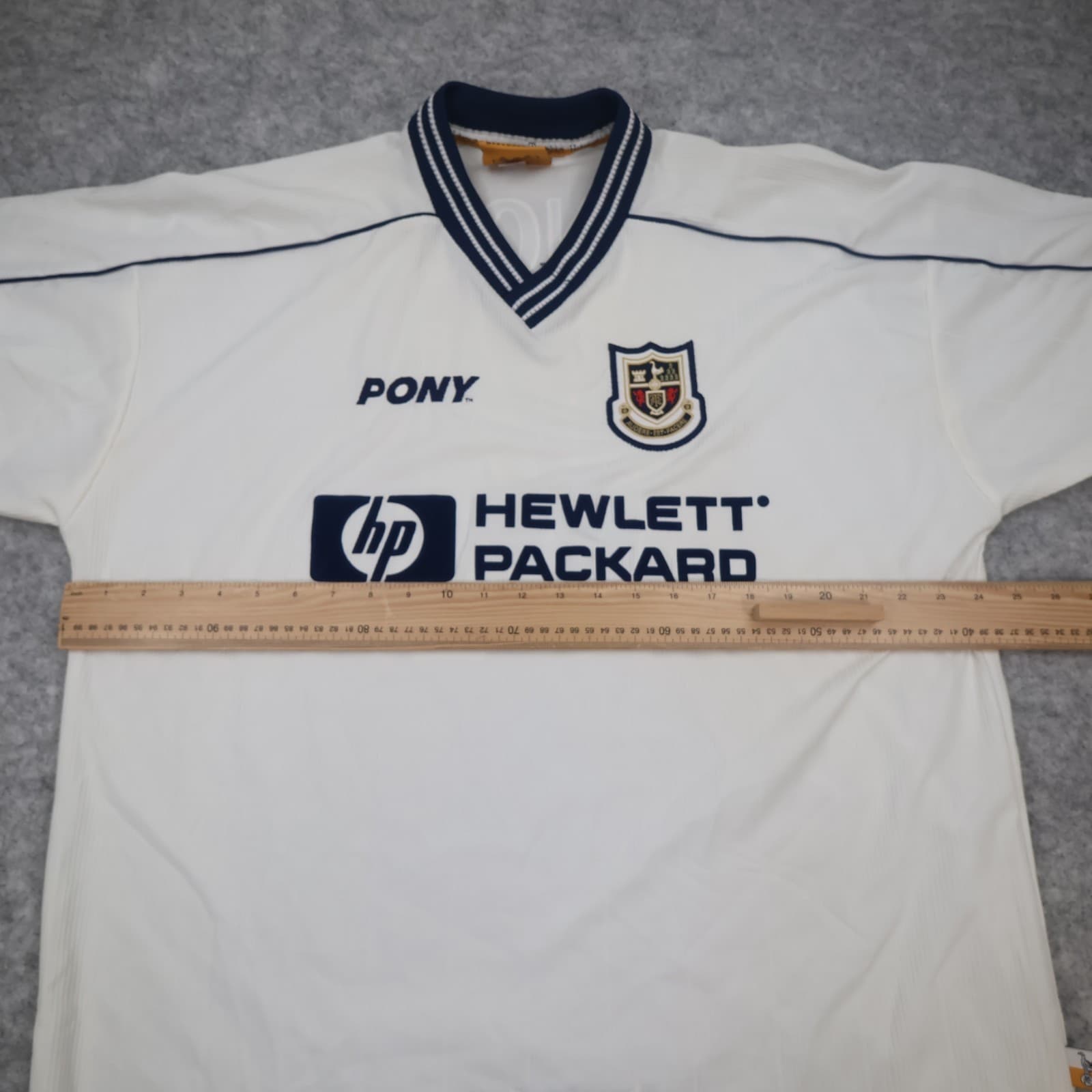 Vintage Tottenham Hotspur Shirt Extra Large White Home 1997 1999 Jersey Ginola photo 12