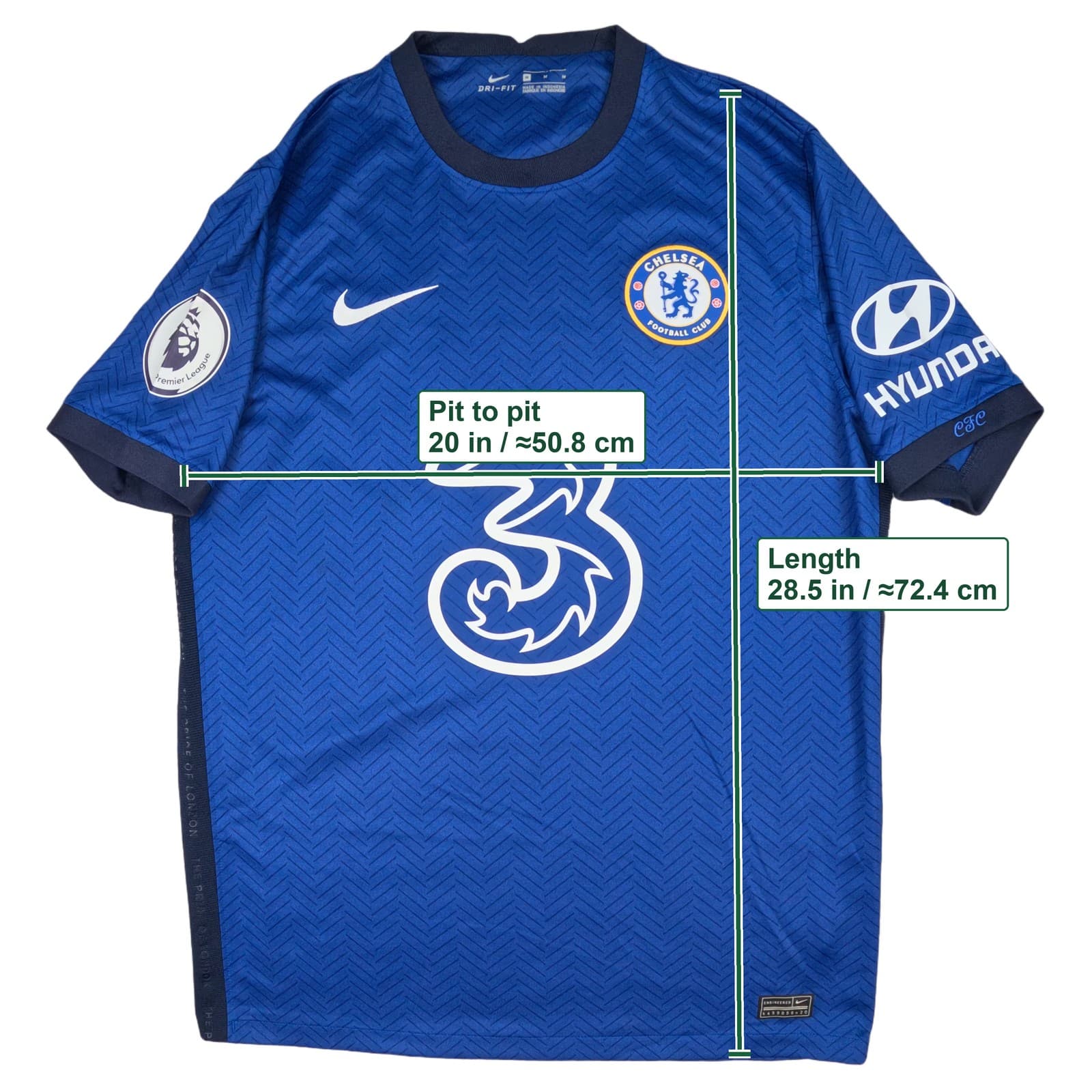 Chelsea Football Shirt Medium Blue Home 2020 2021 Nike Pulisic 10 Jersey photo 5