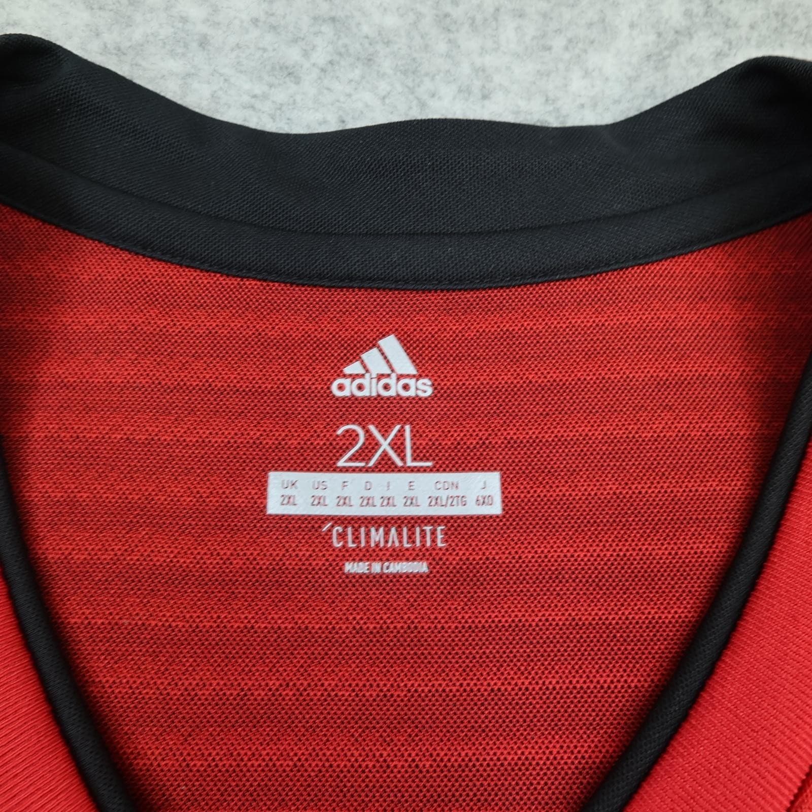 Manchester United Shirt Mens 2XL Red Home 2018 2019 Football Adidas Chevrolet photo 7