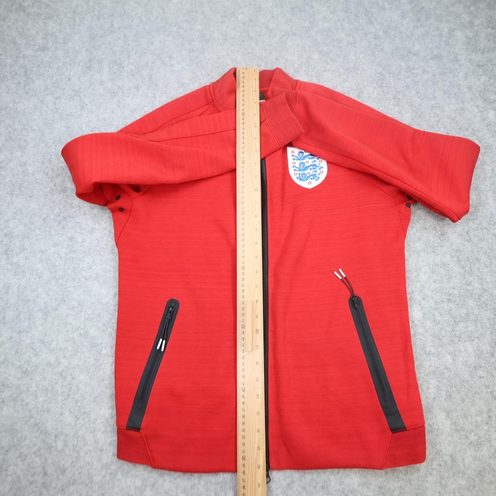 England Jacket Mens Medium Red 2014 2015 Nike Track Top Training Full Zip photo 10