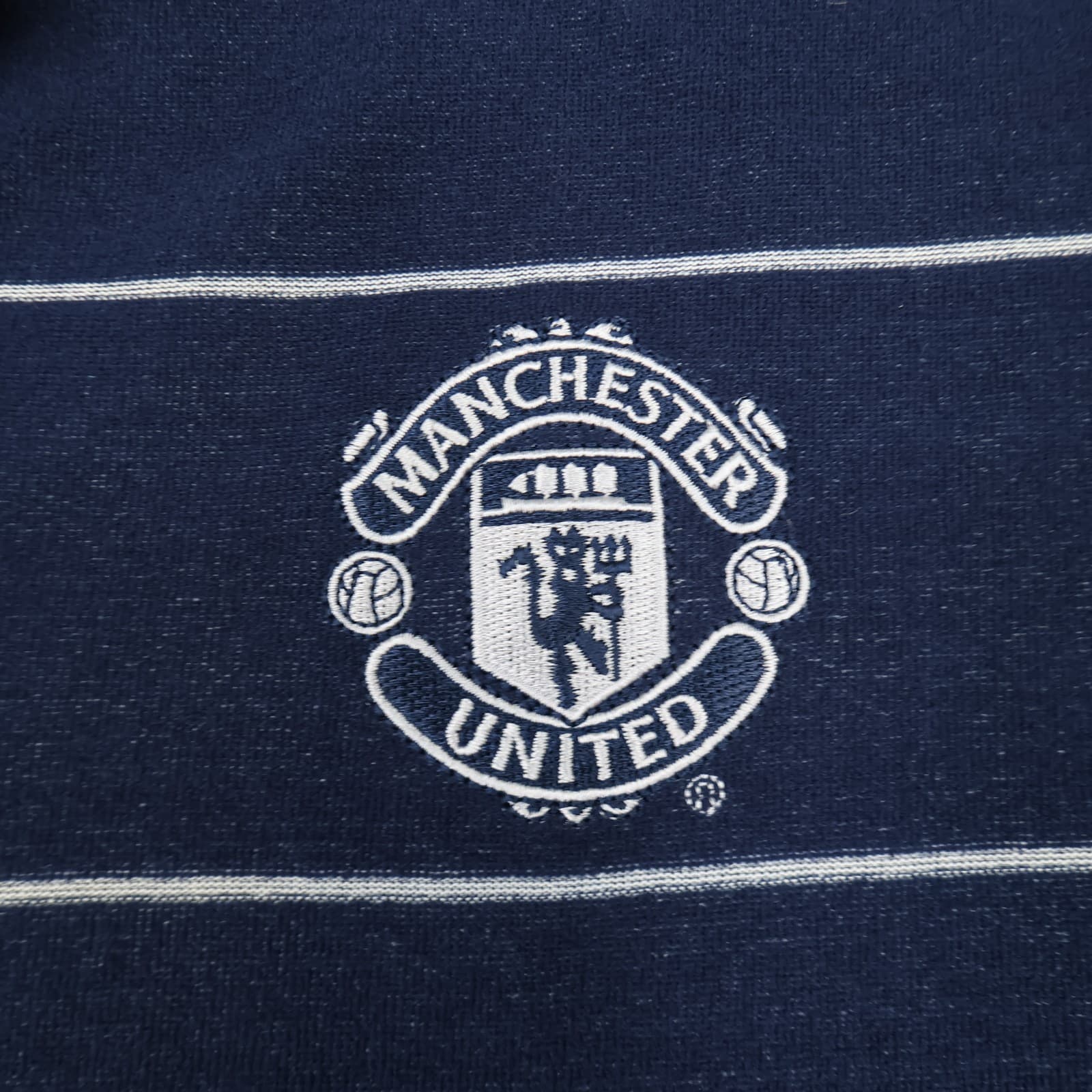 Manchester United Shirt 2XL Blue Away 1999 2000  Umbro David Beckham Jersey photo 6