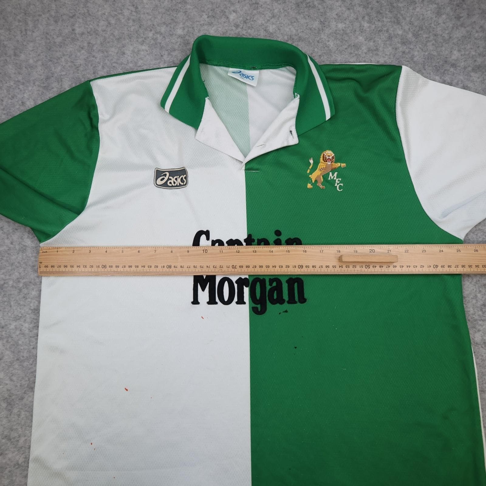 Vintage Millwall Shirt Mens 2XL Away 1995 1996 Asics Captain Morgan Jersey photo 12