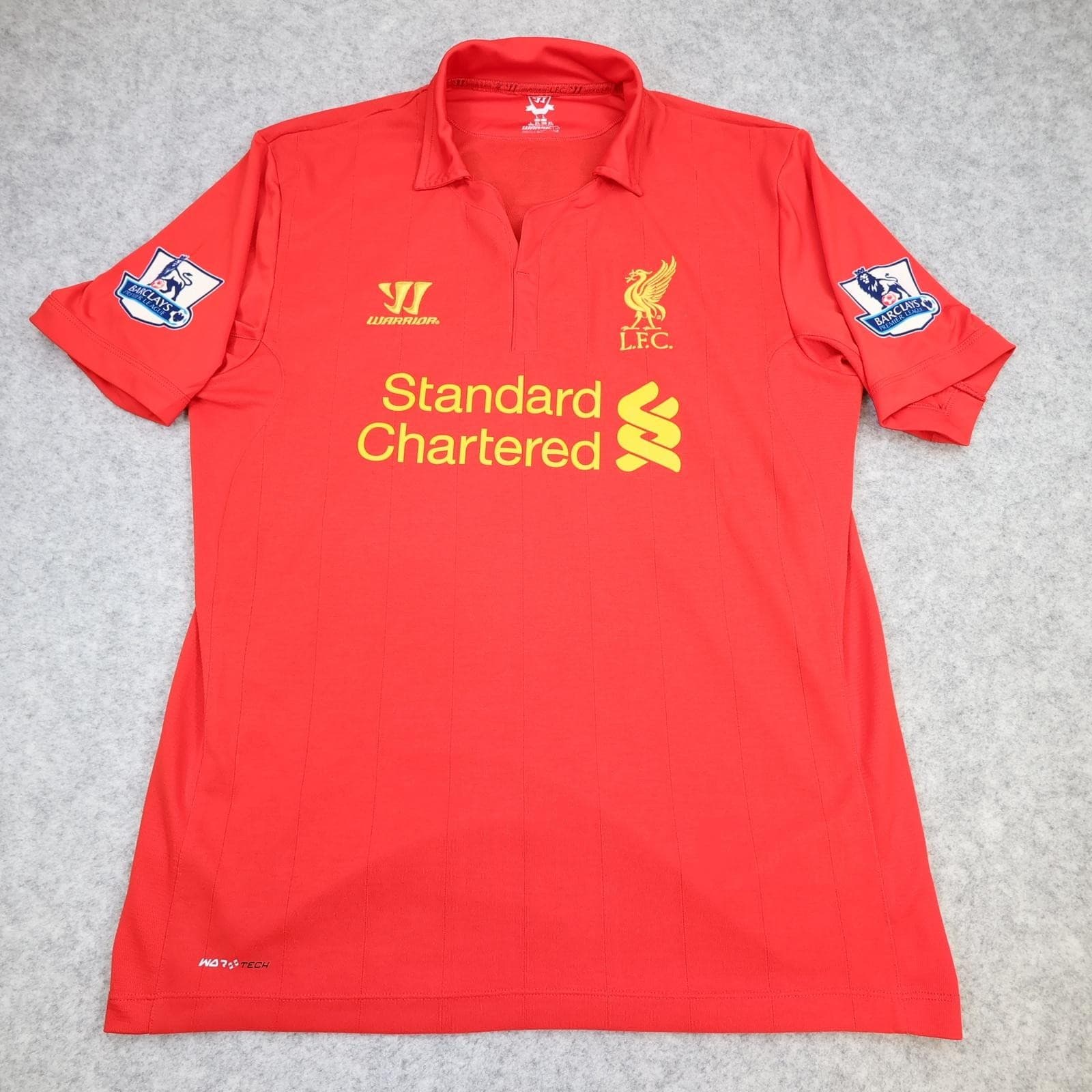 Liverpool Shirt Mens Large Red Home 2012 2013 Football Warrior Gerrard 8 Jersey photo 2