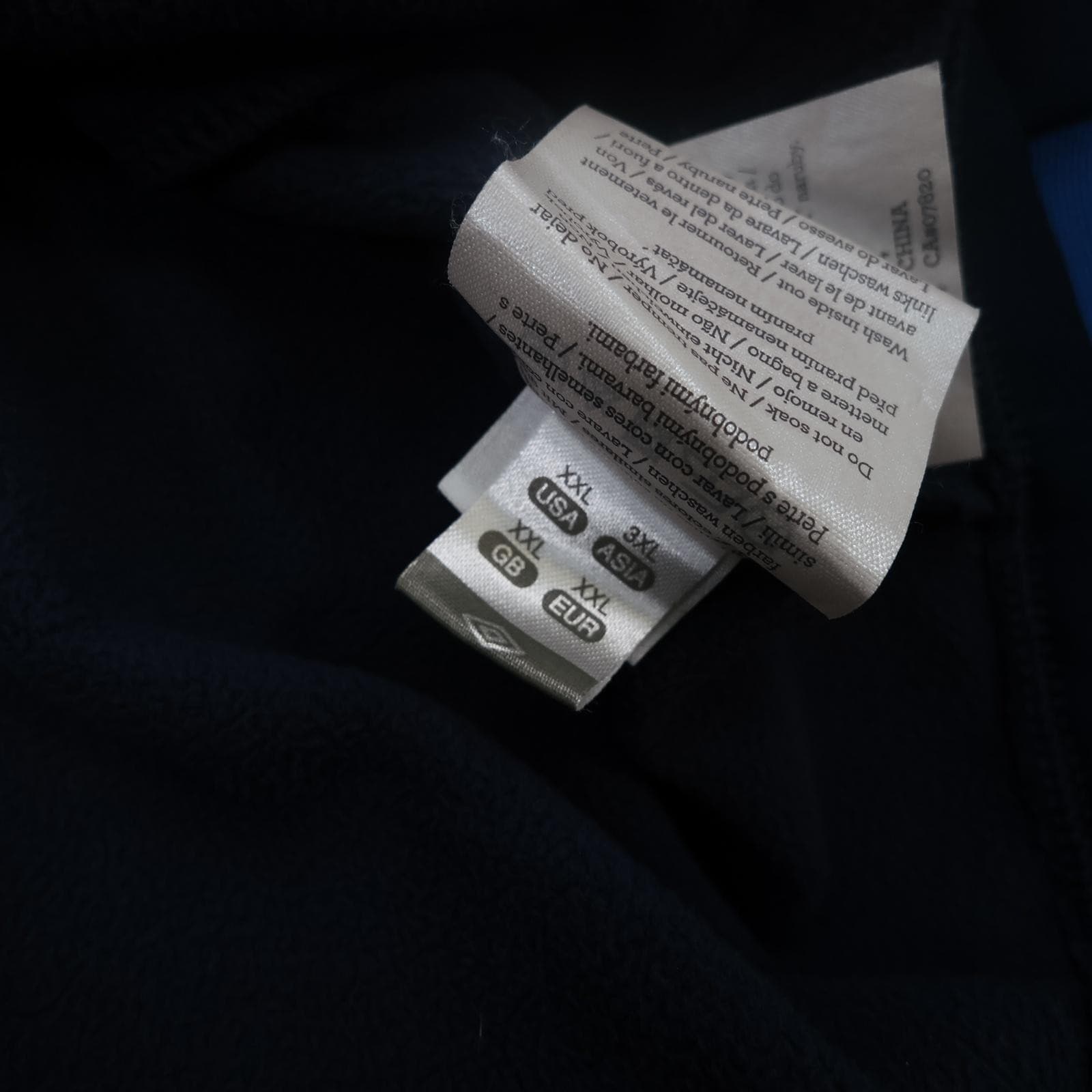 England Jacket Mens 2XL Navy Blue 2009 2010 Umbro Jacket Track Top Training photo 8