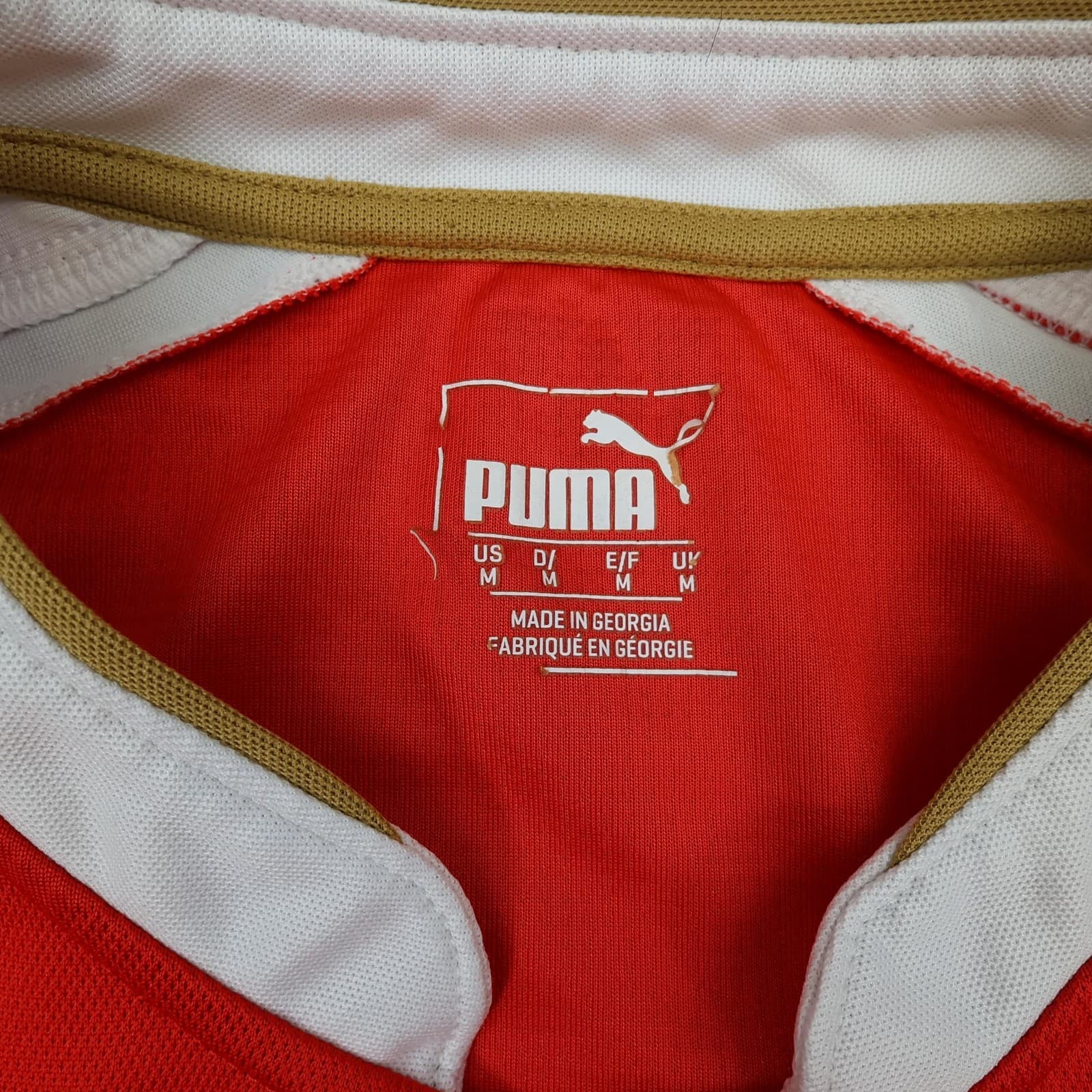 Arsenal Shirt Mens Medium Red Home 2015 2016 Football Puma Soccer Jersey photo 7