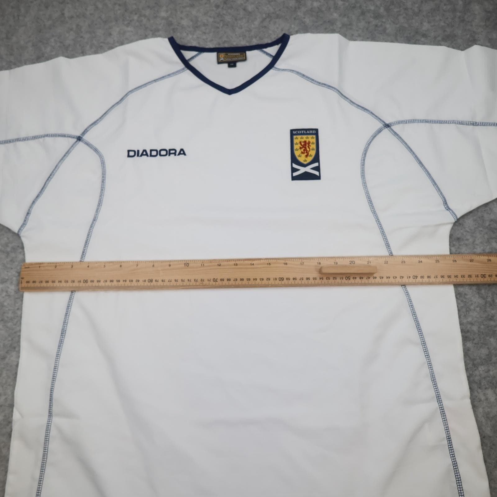 Vintage Scotland Away Shirt Mens 2XL White Football Diadora Jersey 2003 2005 photo 7