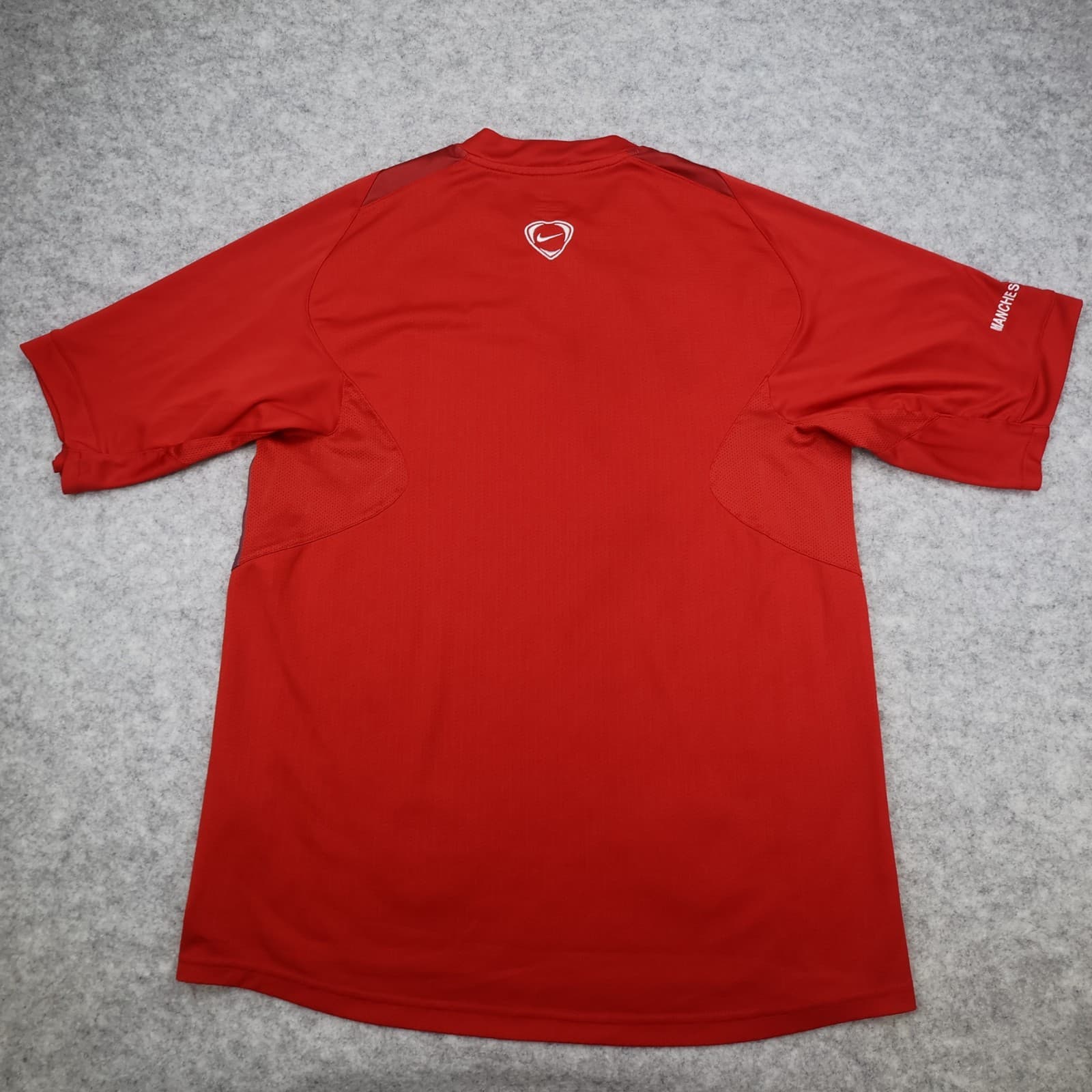 Manchester United Shirt Large Red Training Kit 2006 2007 Nike Soccer Jersey photo 2