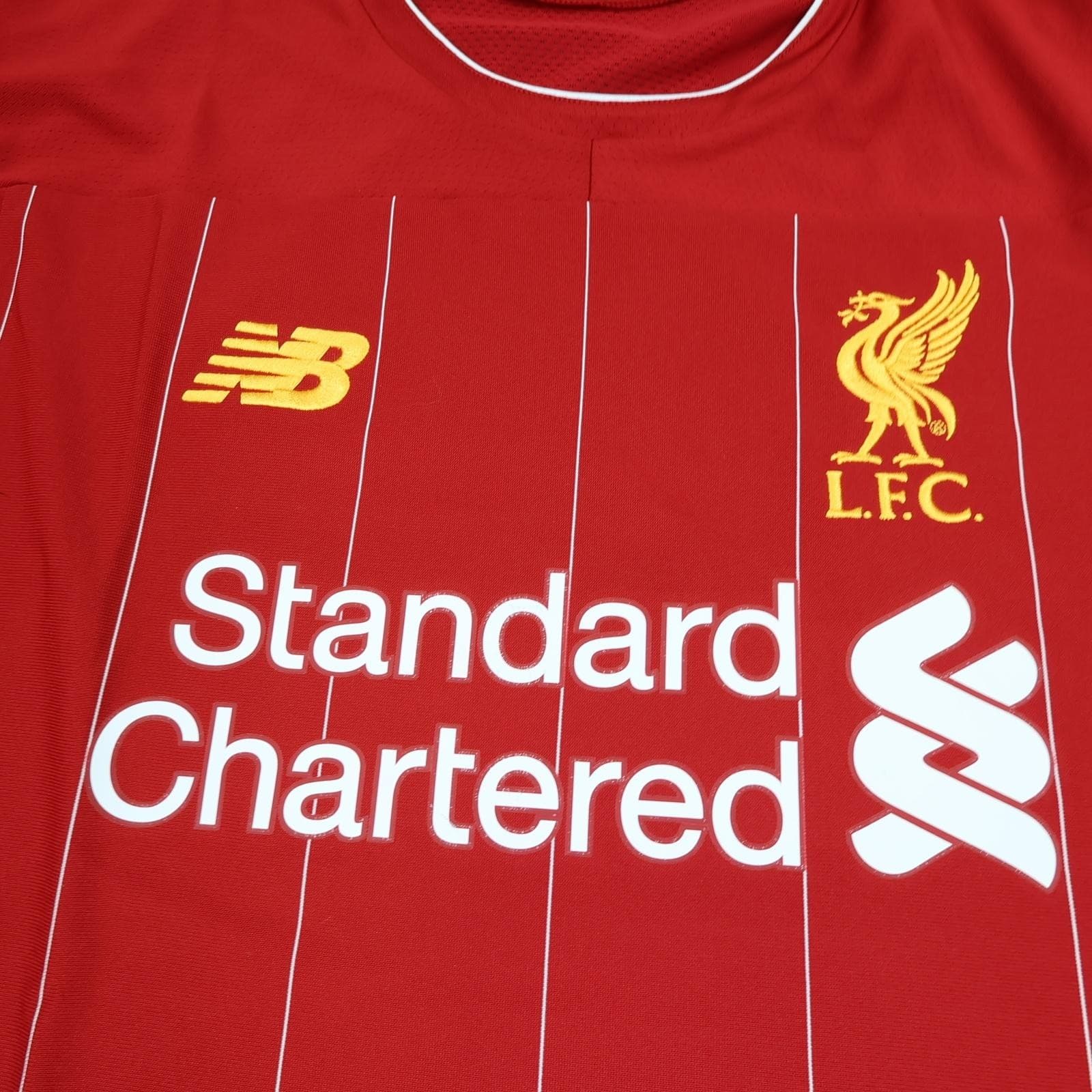 Liverpool Shirt Mens XL Red Home 2019 2020 Football New Balance Soccer Jersey photo 3