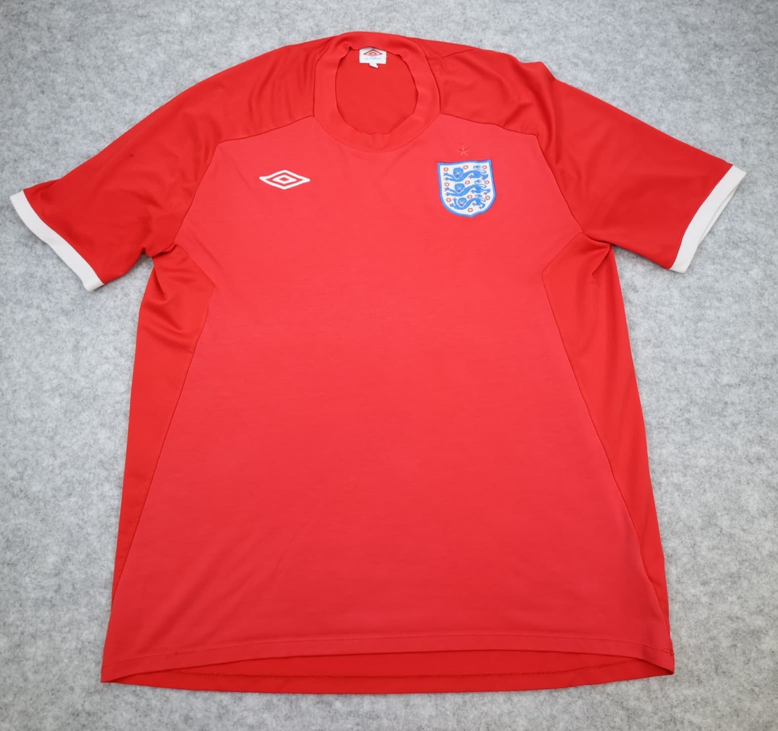 England Football Shirt 2XL Red Away Kit Umbro 2010 2011 48 South Africa XXL