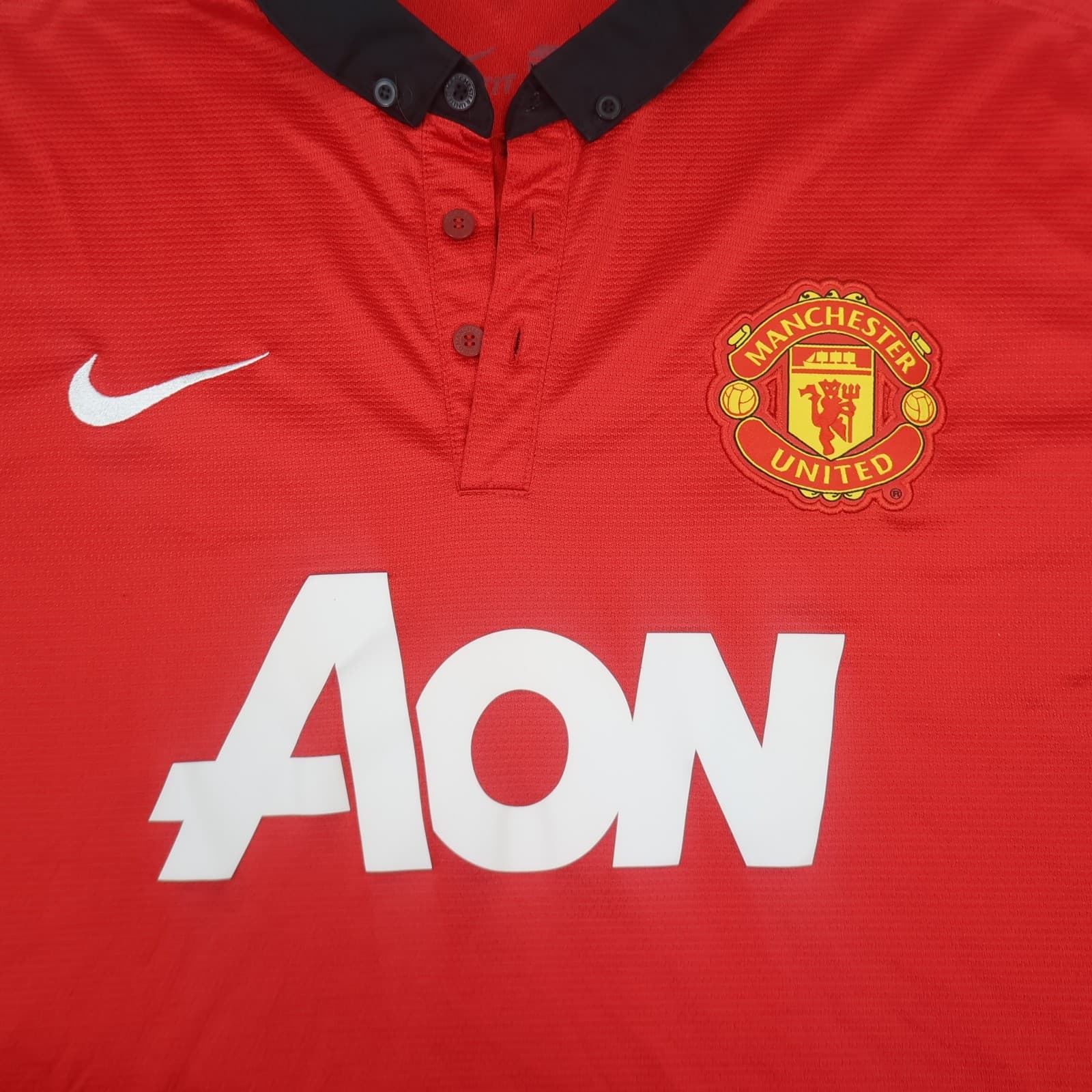 Manchester United Shirt Extra Large Red Home Kit 2013 2014 Nike Soccer Jersey photo 3