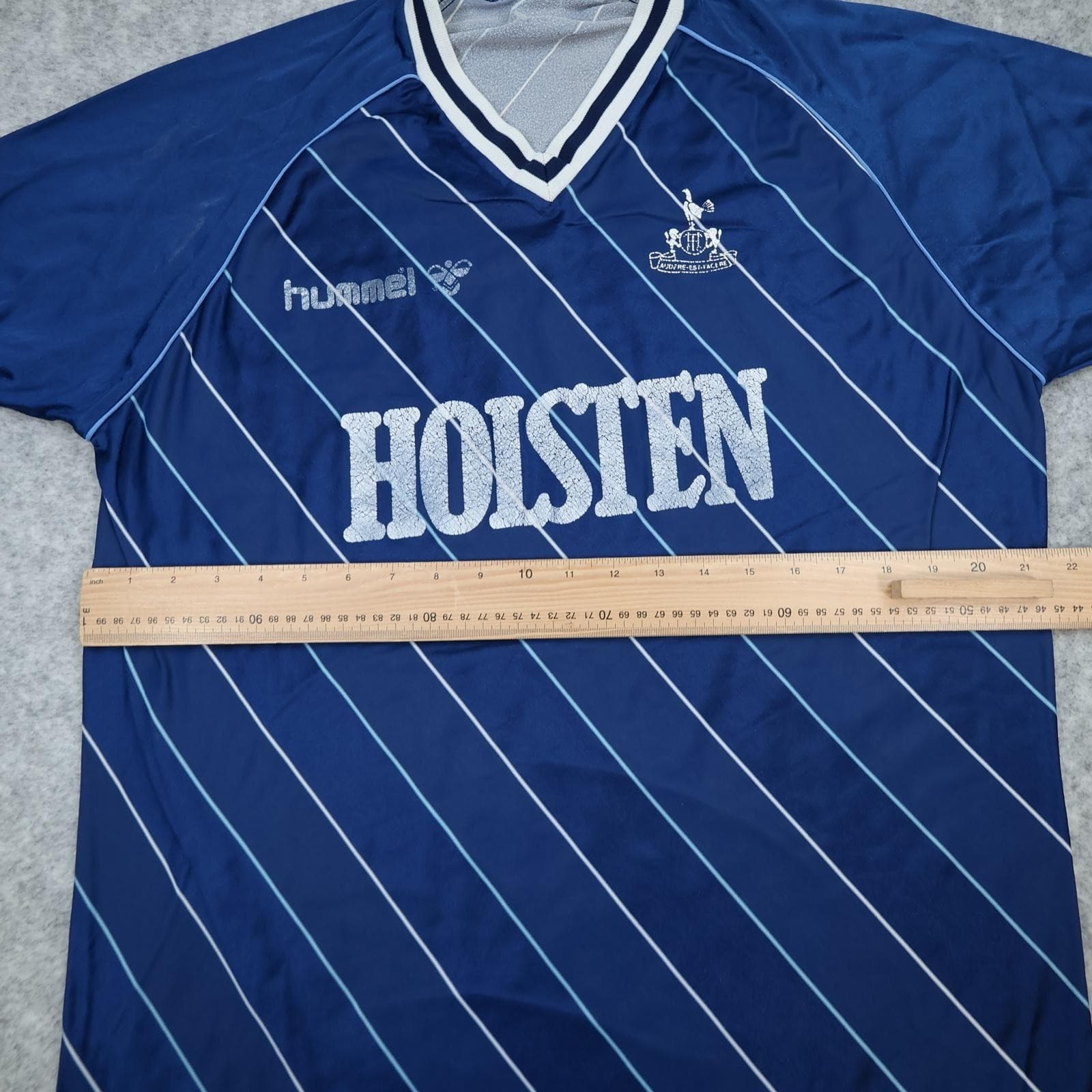 Vintage Tottenham Hotspur Shirt Mens Large Away 1986 1988 Jersey Hummel Holsten photo 8
