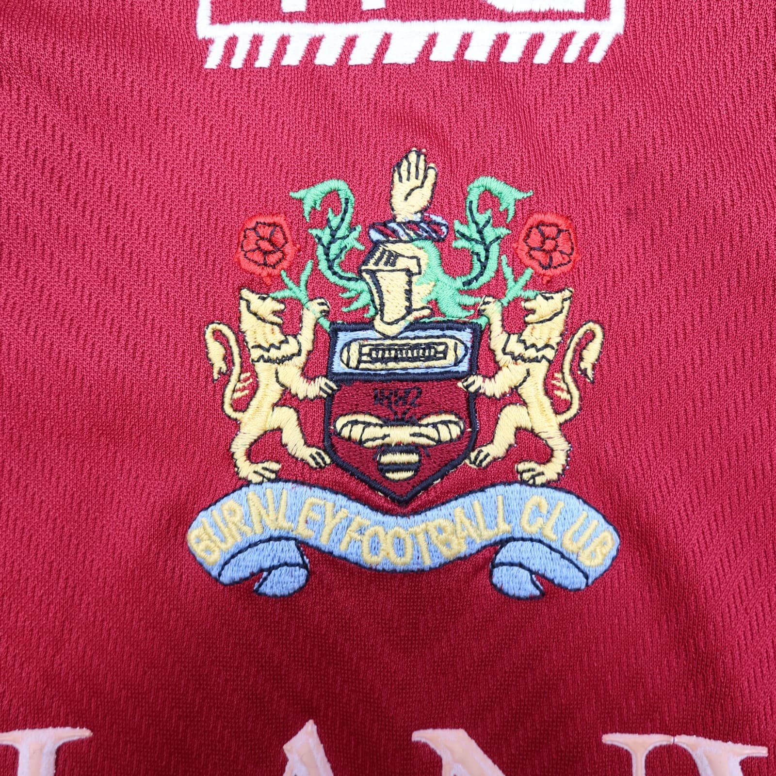 Vintage Burnley Shirt Extra Large Home Kit Mitre 2002 2003 Jersey Lanway TFG photo 4