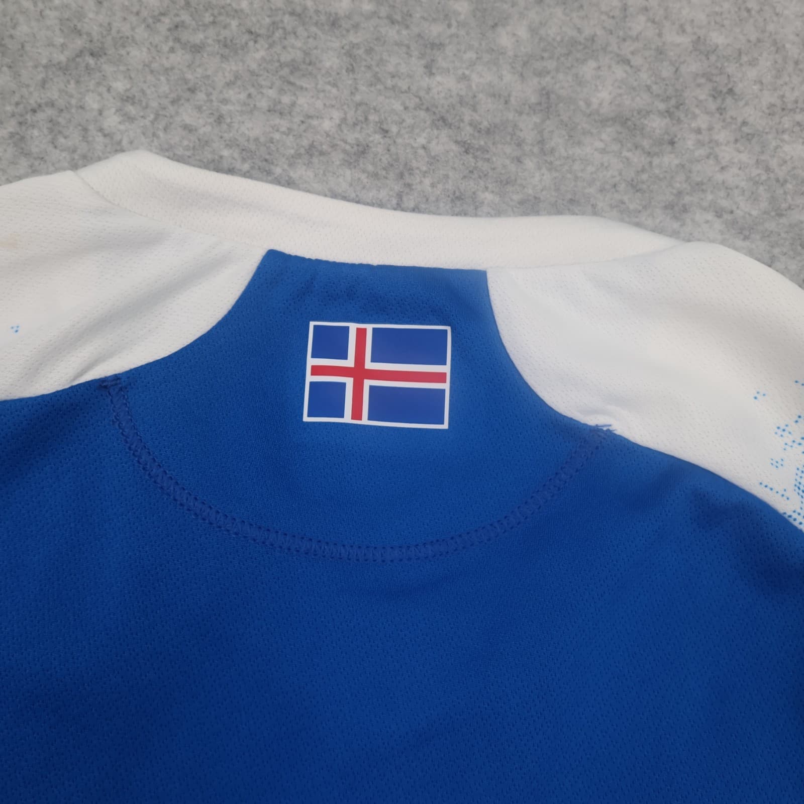 Iceland Football Shirt Extra Small Blue Home Kit 2018 2019 Soccer Jersey KSI photo 13