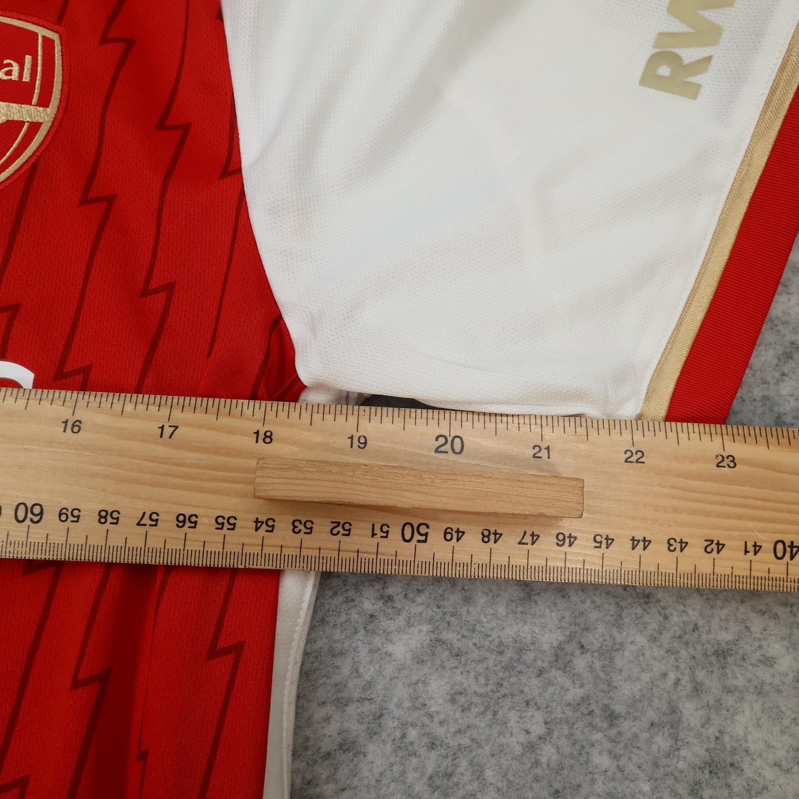 Arsenal Shirt Mens Medium Red Home 2023 2024 Football Adidas Rice 41 Jersey photo 11