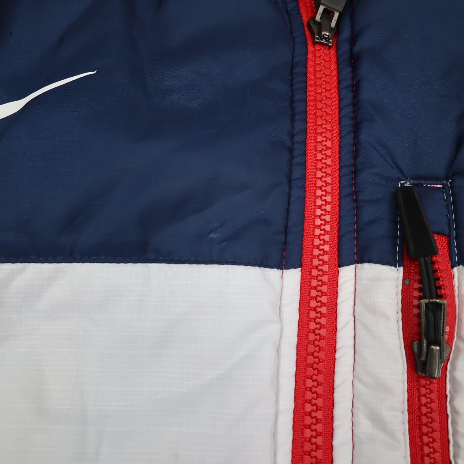 Arsenal Jacket Medium Navy White Red Winter Nike Padded Coat Reversible Puffer photo 6