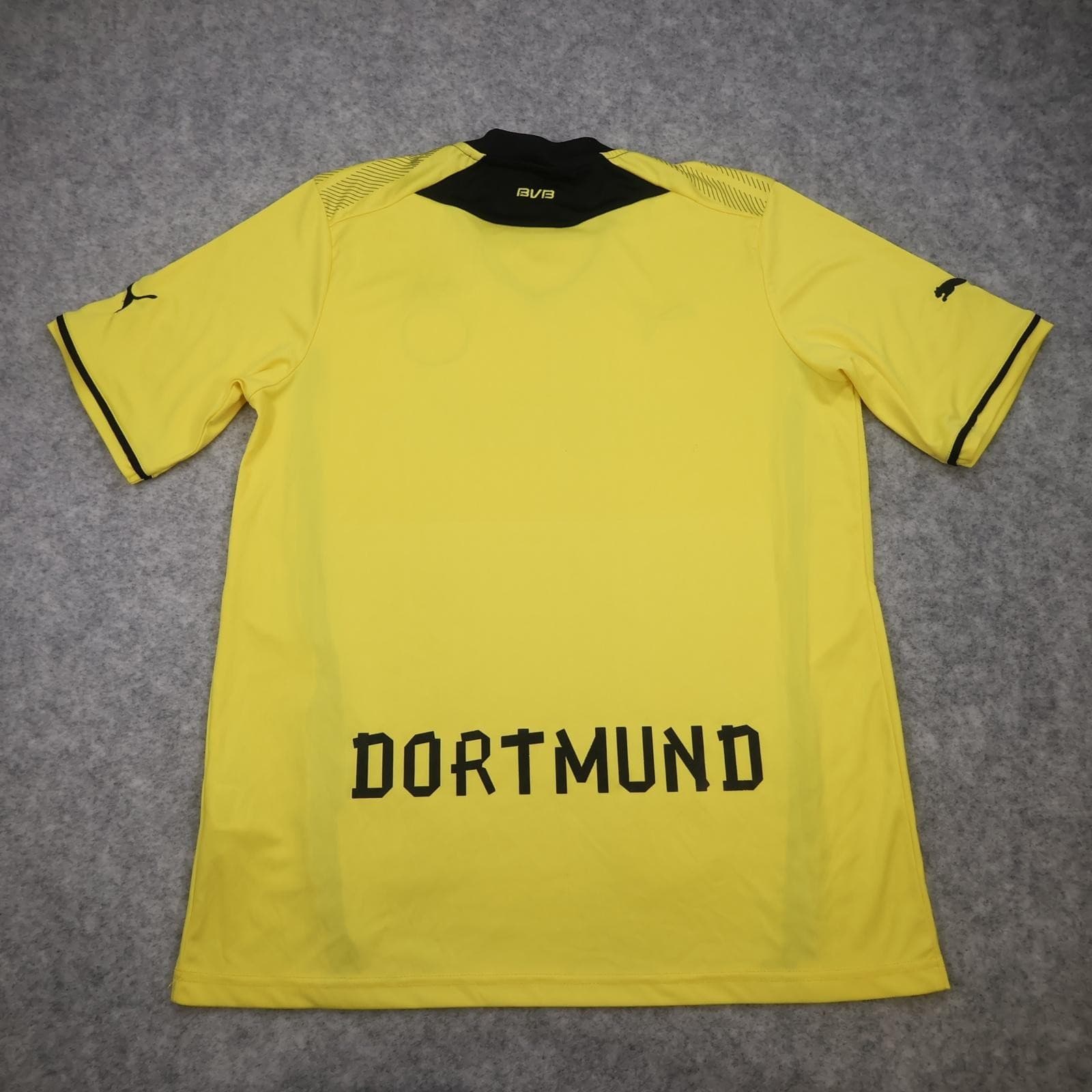 Borussia Dortmund Shirt Mens Large Yellow Home Bundesliga 2013 2014 Puma Evonik photo 2