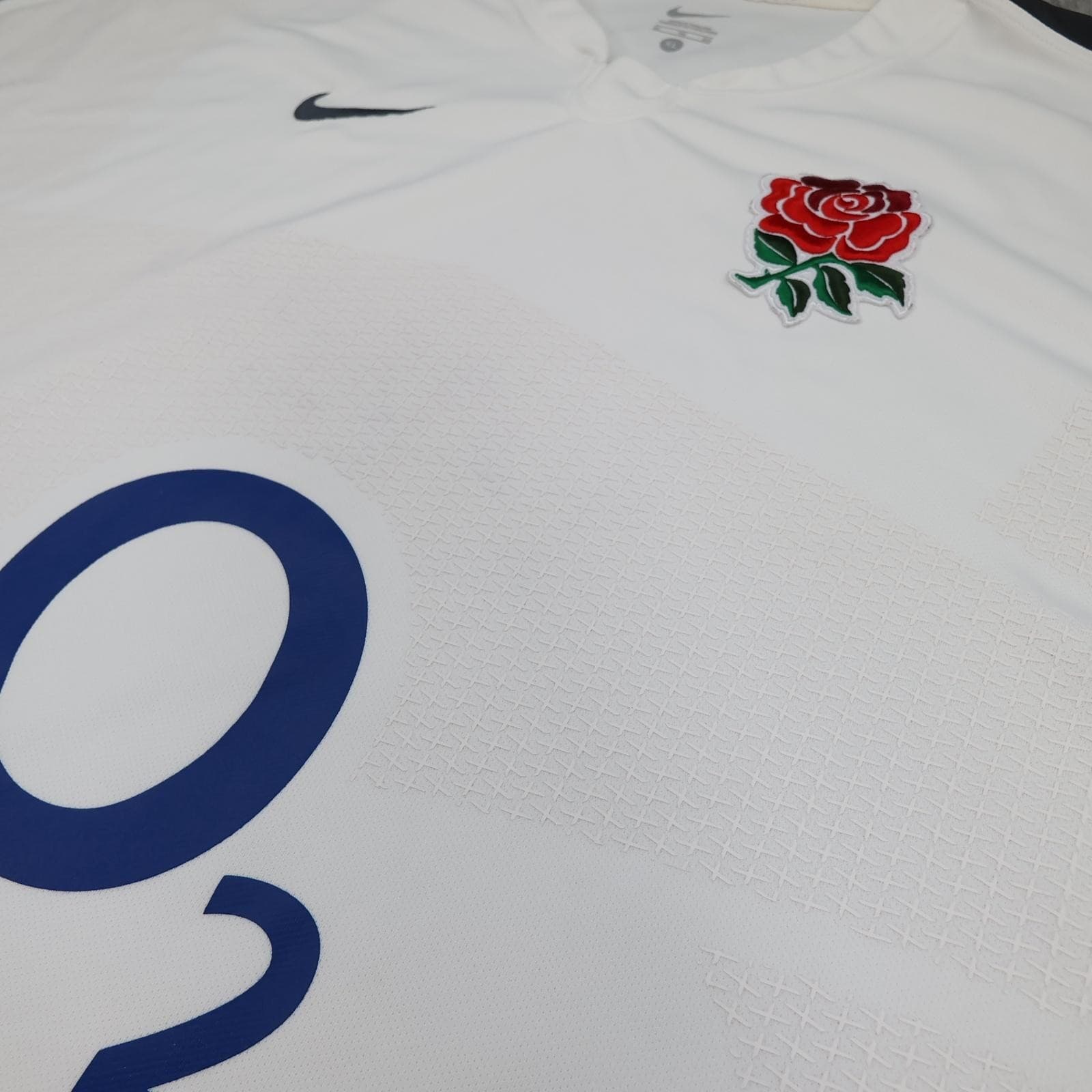 England Rugby Shirt Mens XL White Grey 2010 2011 Rugby Union Nike O2 Jersey photo 5
