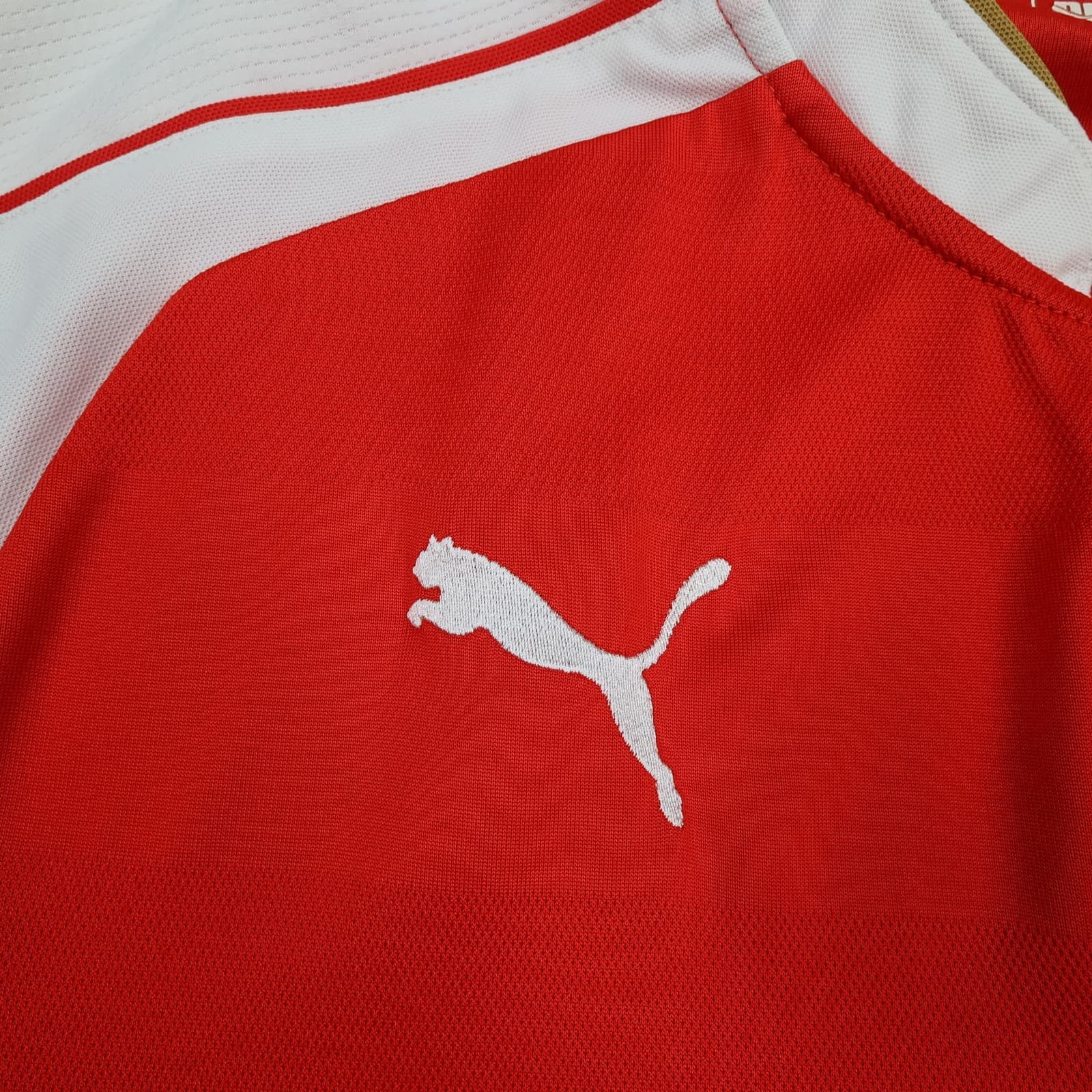 Arsenal Shirt Mens Medium Red Home 2015 2016 Football Puma Soccer Jersey photo 5