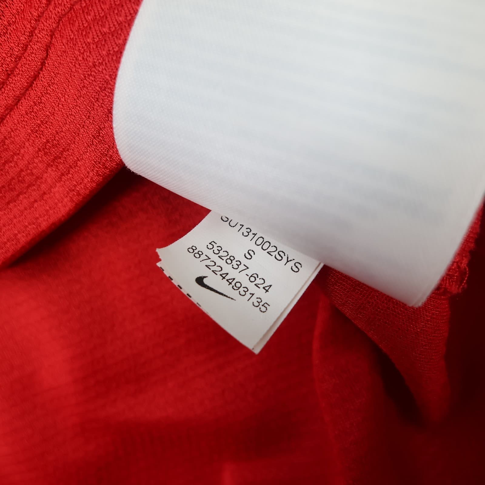 Manchester United Shirt Small Red Home Kit 2013 2014 Nike Soccer Jersey photo 11