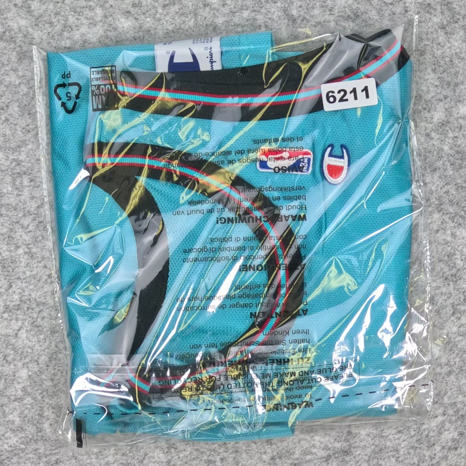 Vancouver Grizzlies Basketball Jersey 40 Turquoise Champion 1 Sleeveless photo 4