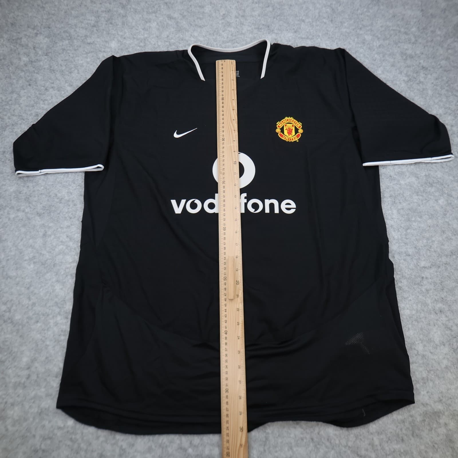 Manchester United Shirt 2XL Black Away 2003 2005 Nike Jersey Ronaldo Football photo 13