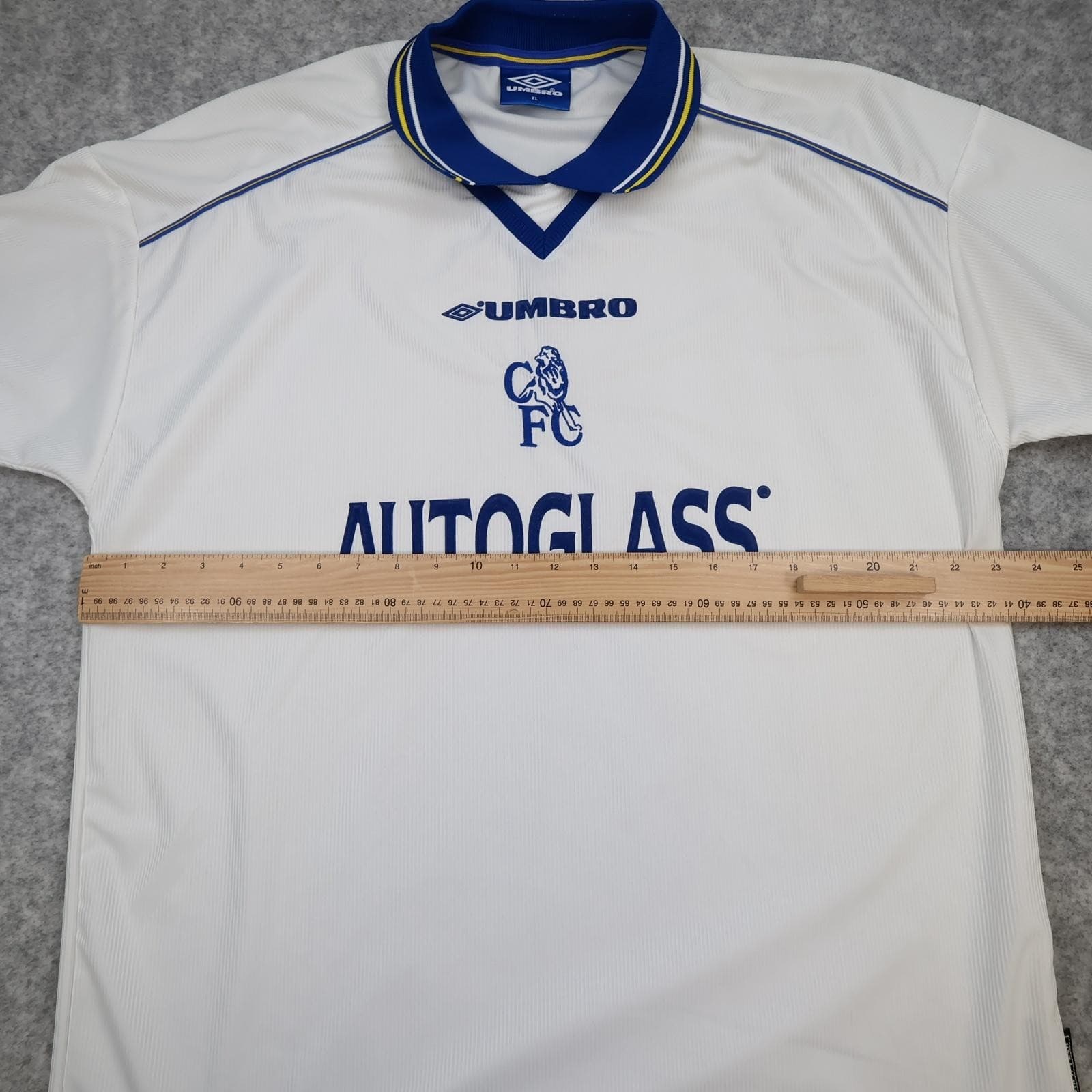 Vintage Chelsea Shirt Mens XL White Away EPL 1999 2001 Football Umbro Autoglass photo 8