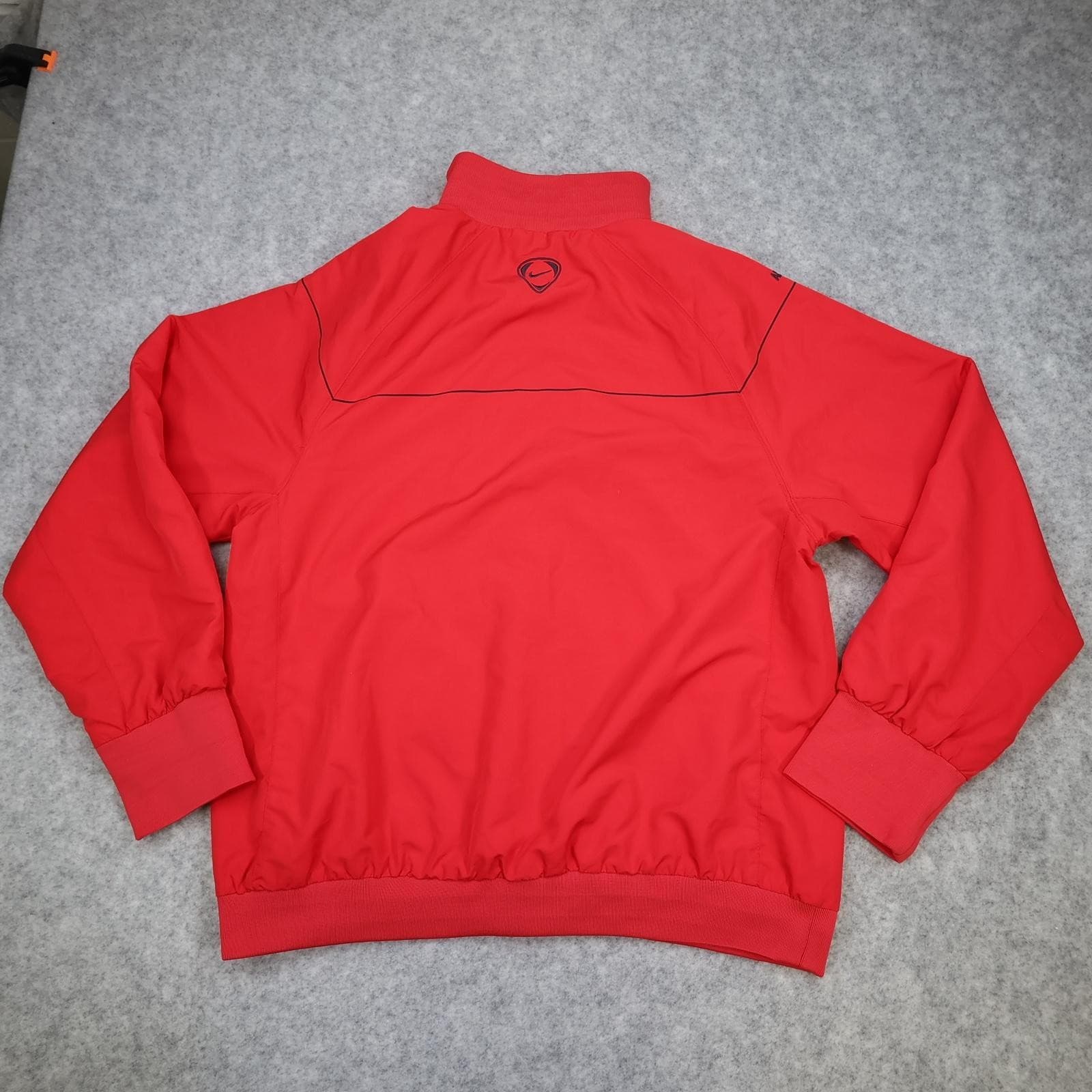 Arsenal Jacket Mens Large Red Football Nike Emirates Soccer Tracksuit 2009 2010 photo 2