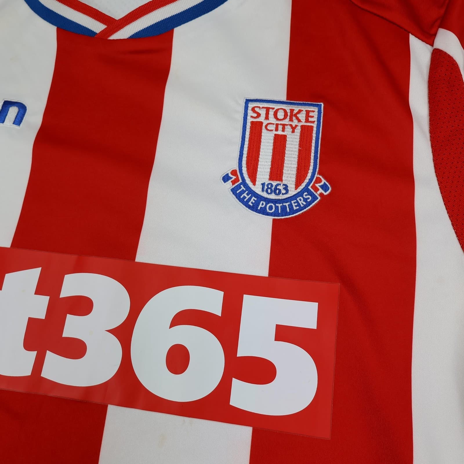 Stoke City Shirt Mens Medium Red Home Kit 2017 2018 Macron Jersey Soccer Jersey photo 5