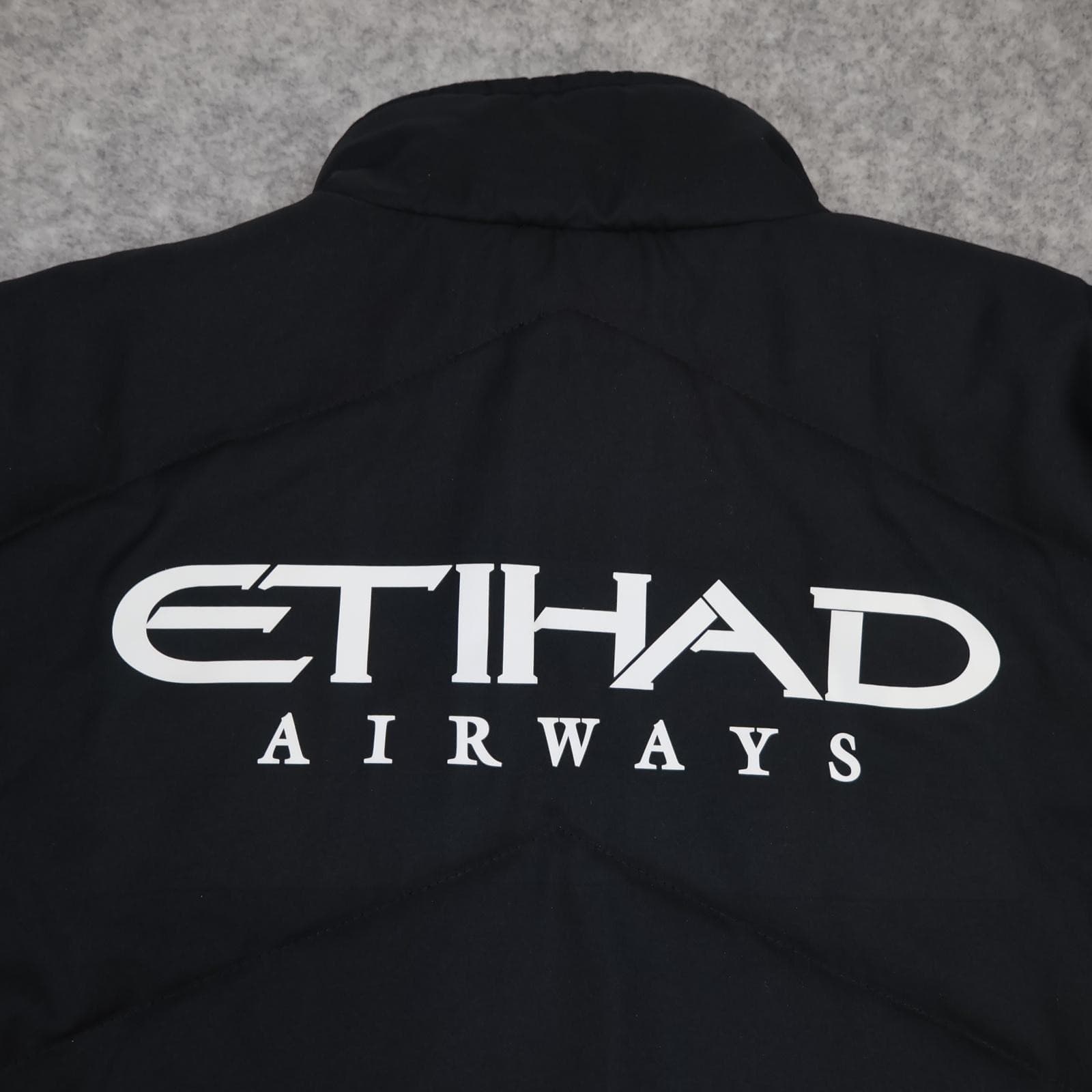 Manchester City Jacket Mens Large Black EPL Football Umbro Etihad Bench Coat photo 15
