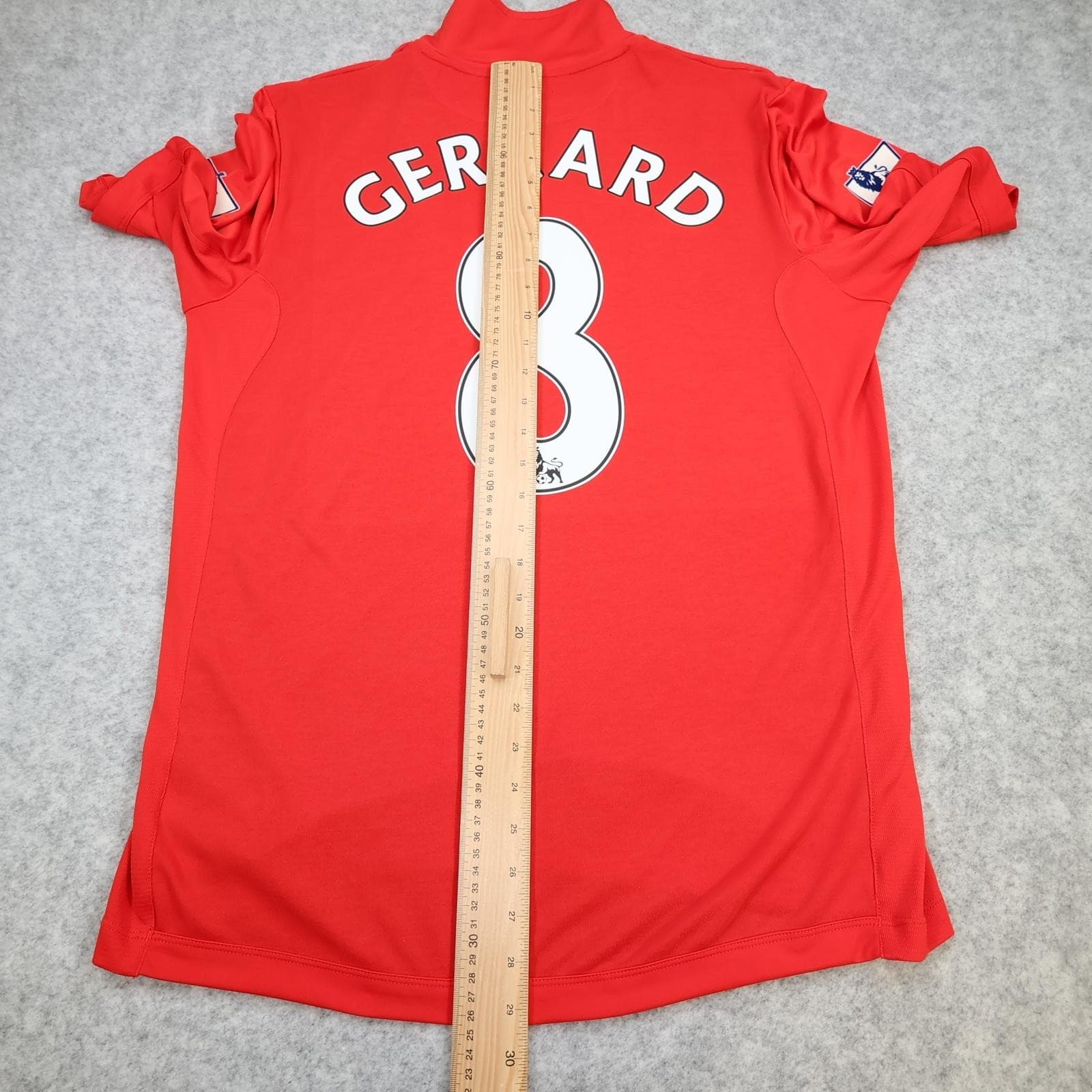 Liverpool Shirt Mens Large Red Home 2012 2013 Football Warrior Gerrard 8 Jersey photo 14