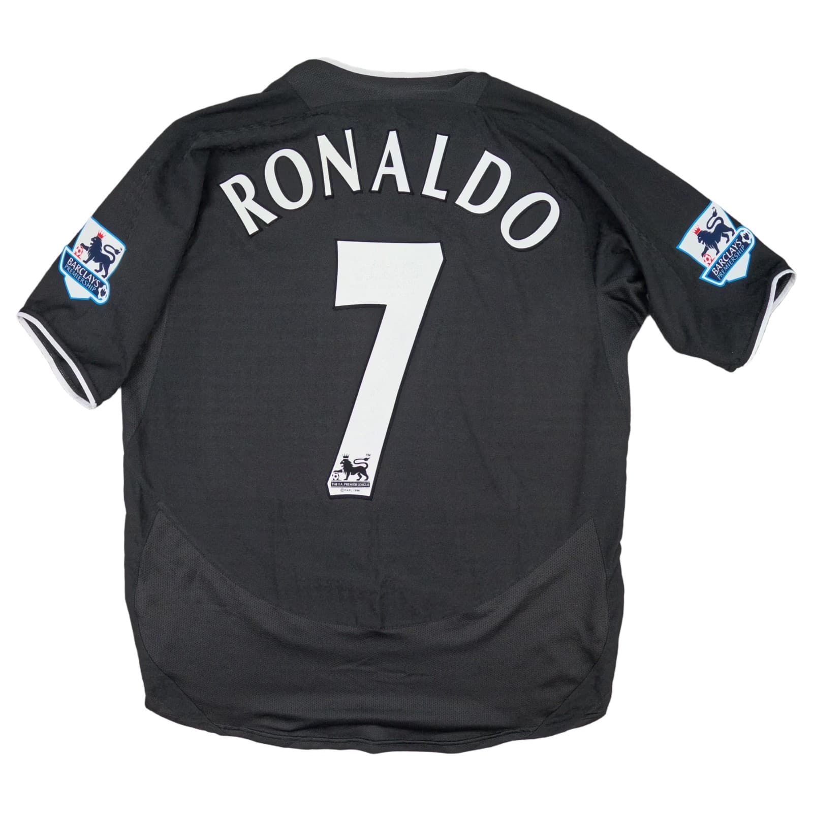 Manchester United Football Shirt Medium Black Away 2003 2005 Nike Ronaldo 7