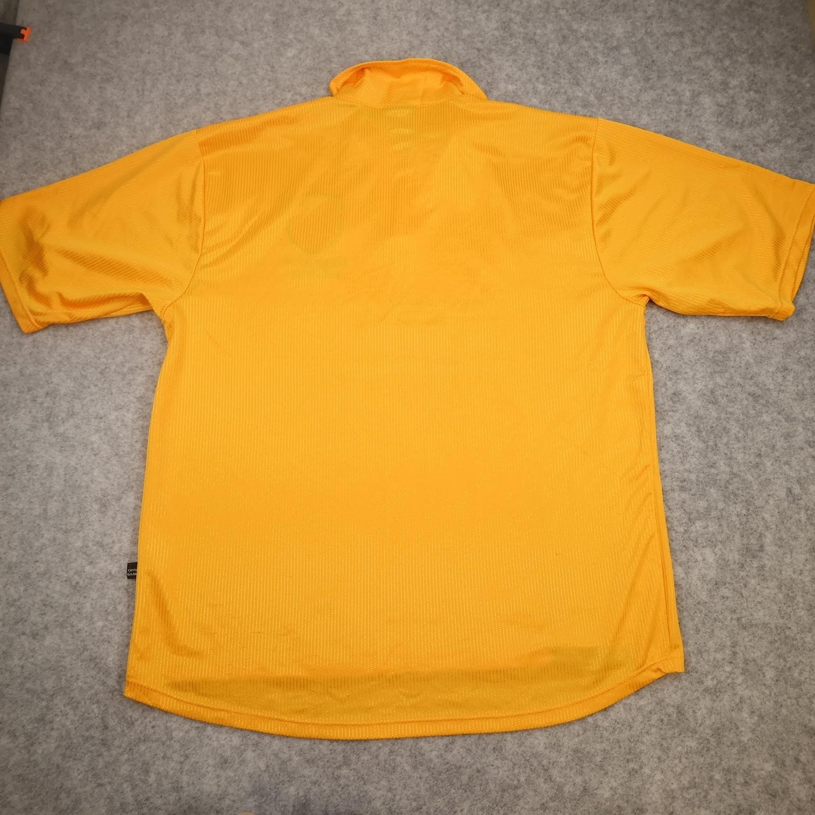 Vintage Millwall Away Shirt Mens 2XL Yellow Asics LIVETV Wembley 1998 1999 photo 2