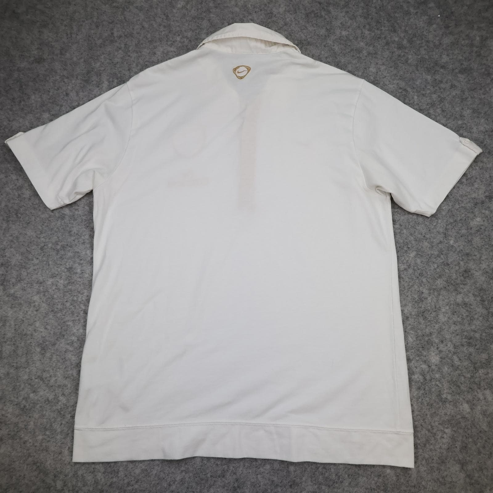 Arsenal Training Shirt Mens Large White EPL 2007 2008 Nike Fly Emirates Polo photo 2