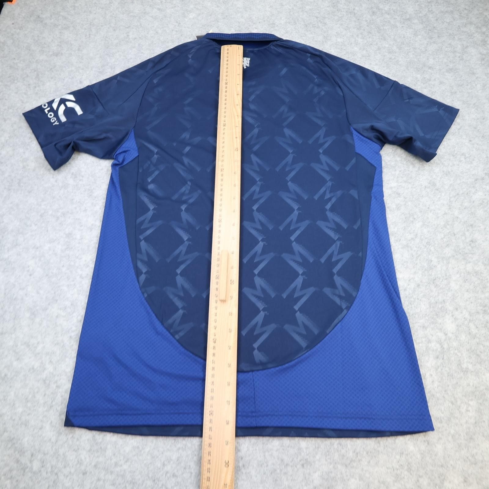 Manchester United Away Shirt Mens Medium Blue 2024 2025 Football Adidas Jersey photo 12