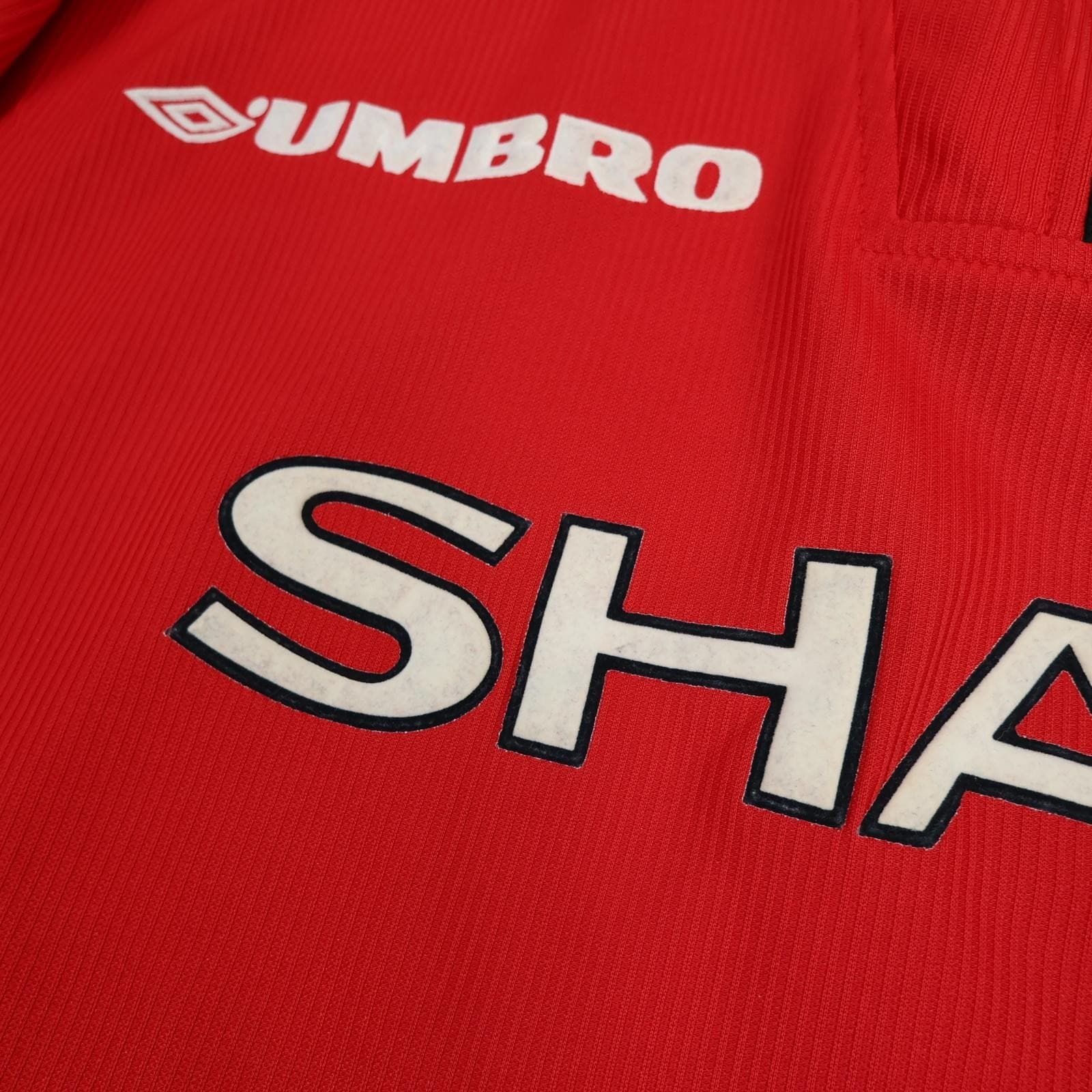 Manchester United Shirt Mens 2XL Home 1998 2000 Umbro Beckham 7 Soccer Jersey photo 6