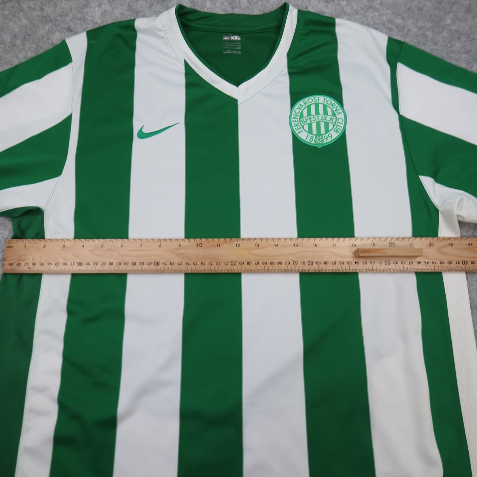 Vintage Ferencvaros Shirt 2XL Green Home Kit 2007 2008 Nike Soccer Jersey photo 9