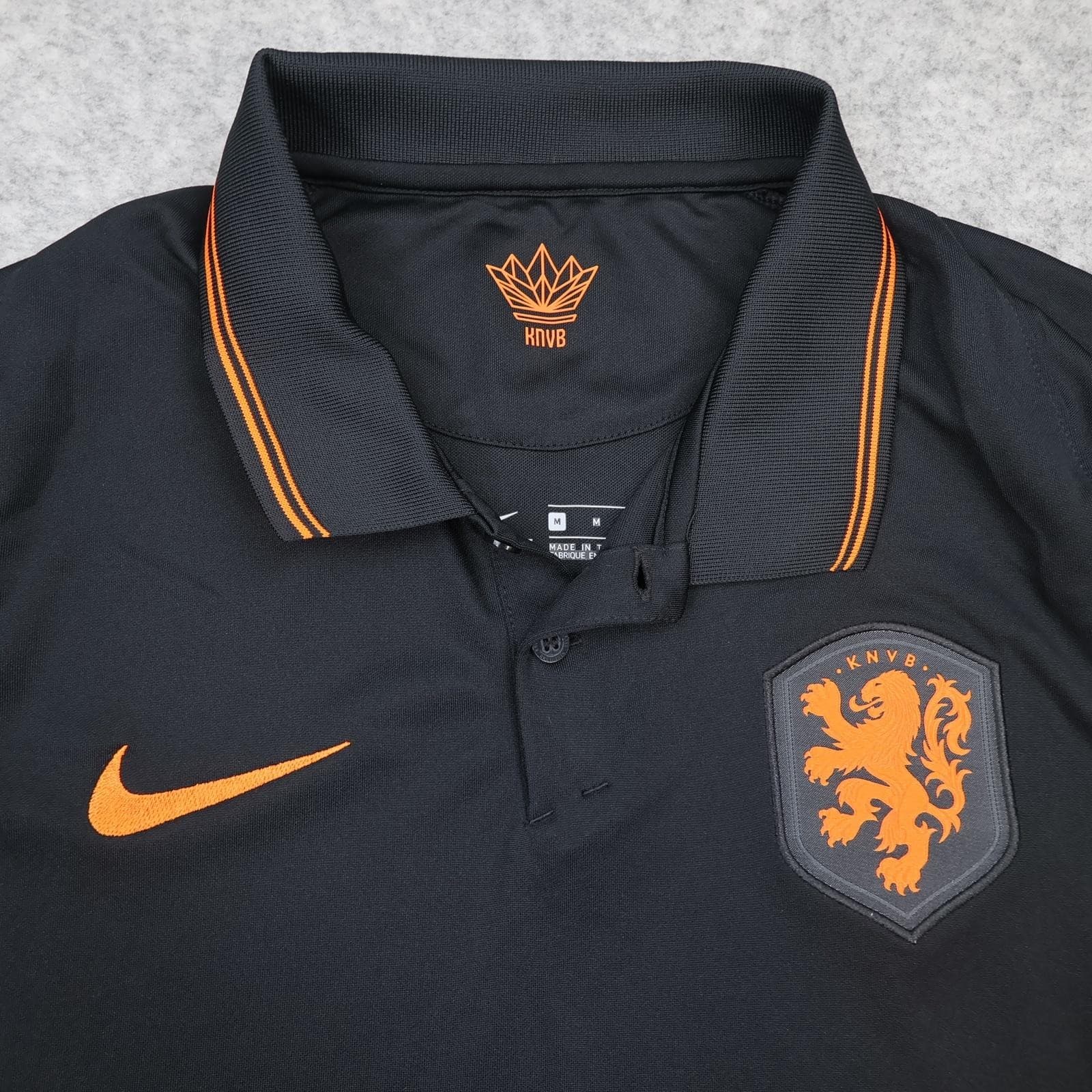 Netherlands Away Shirt Mens Medium Black 2020 2021 Football Nike Dri Fit Jersey photo 3