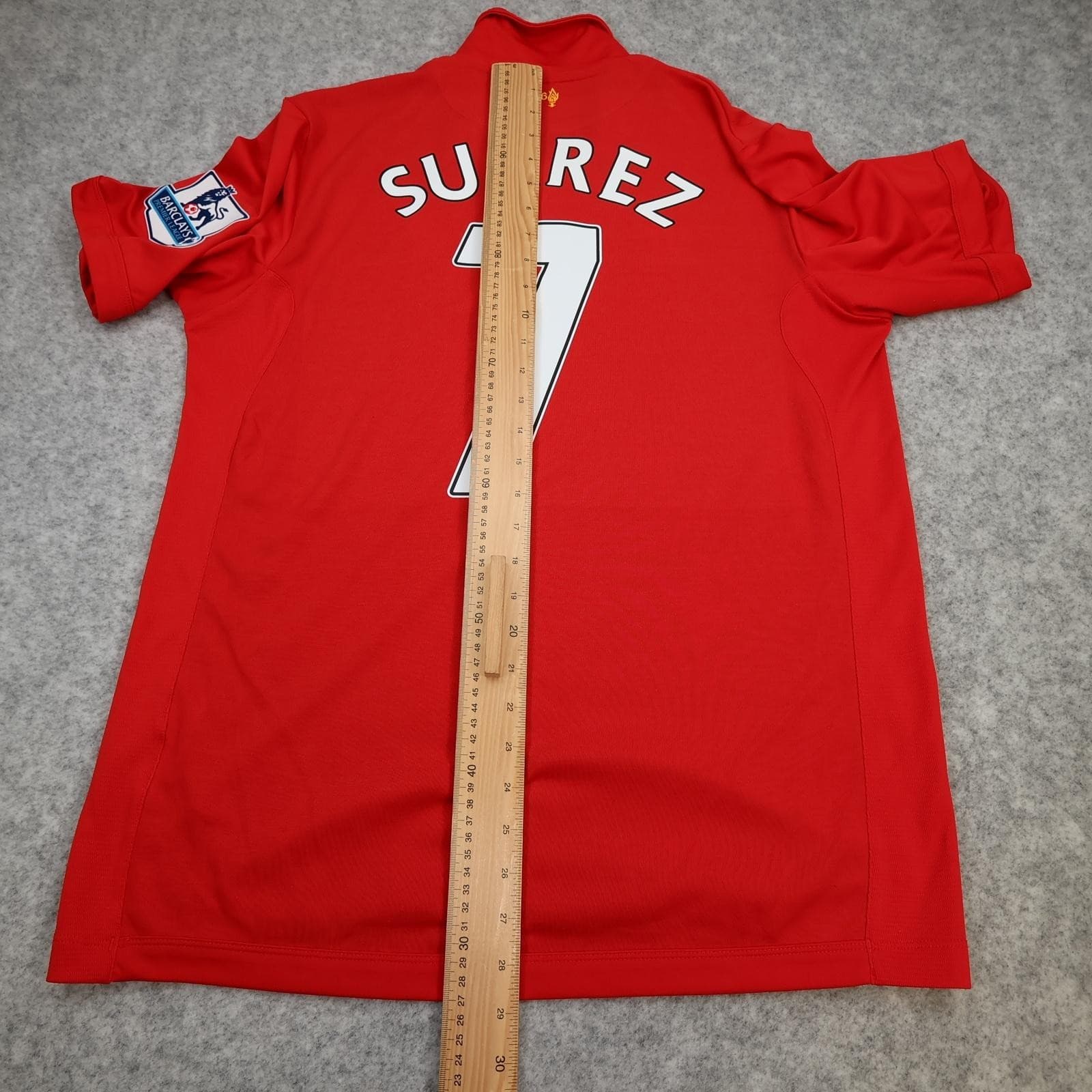 Liverpool Shirt Mens Large Red Home 2012 2013 EPL Warrior Suarez 7 Soccer Jersey photo 12
