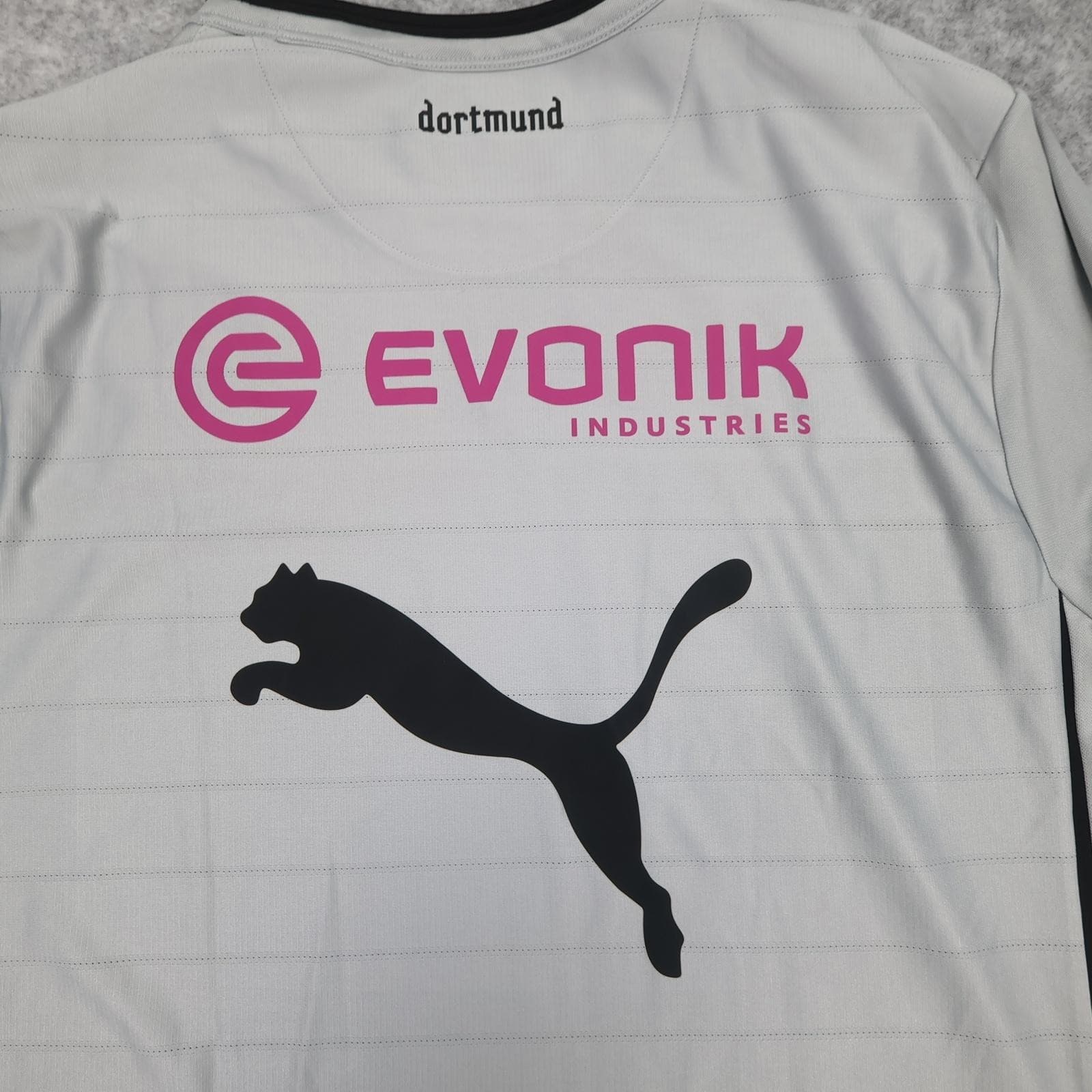 Borussia Dortmund Shirt Mens XL Grey Training Bundesliga 2012 2013 Puma Evonik photo 14