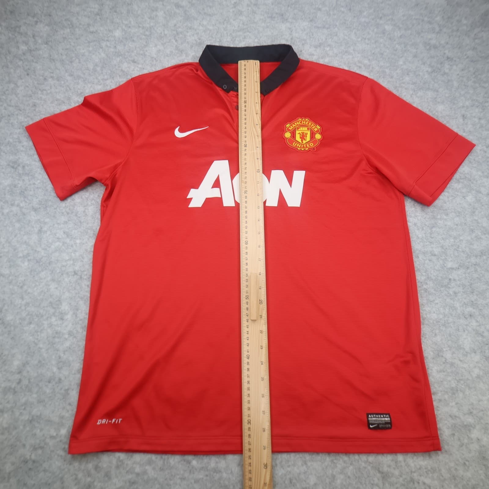 Manchester United Shirt Extra Large Red Home Kit 2013 2014 Nike Soccer Jersey photo 15