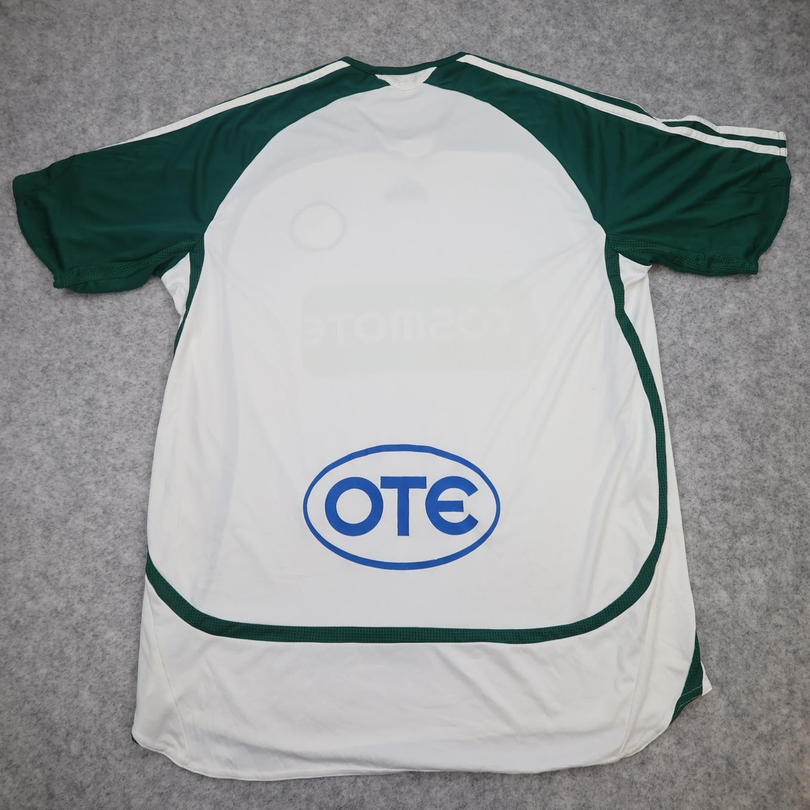 Vintage Panathinaikos Shirt Mens Large White 2006 2007 Football Adidas Cosmote photo 2