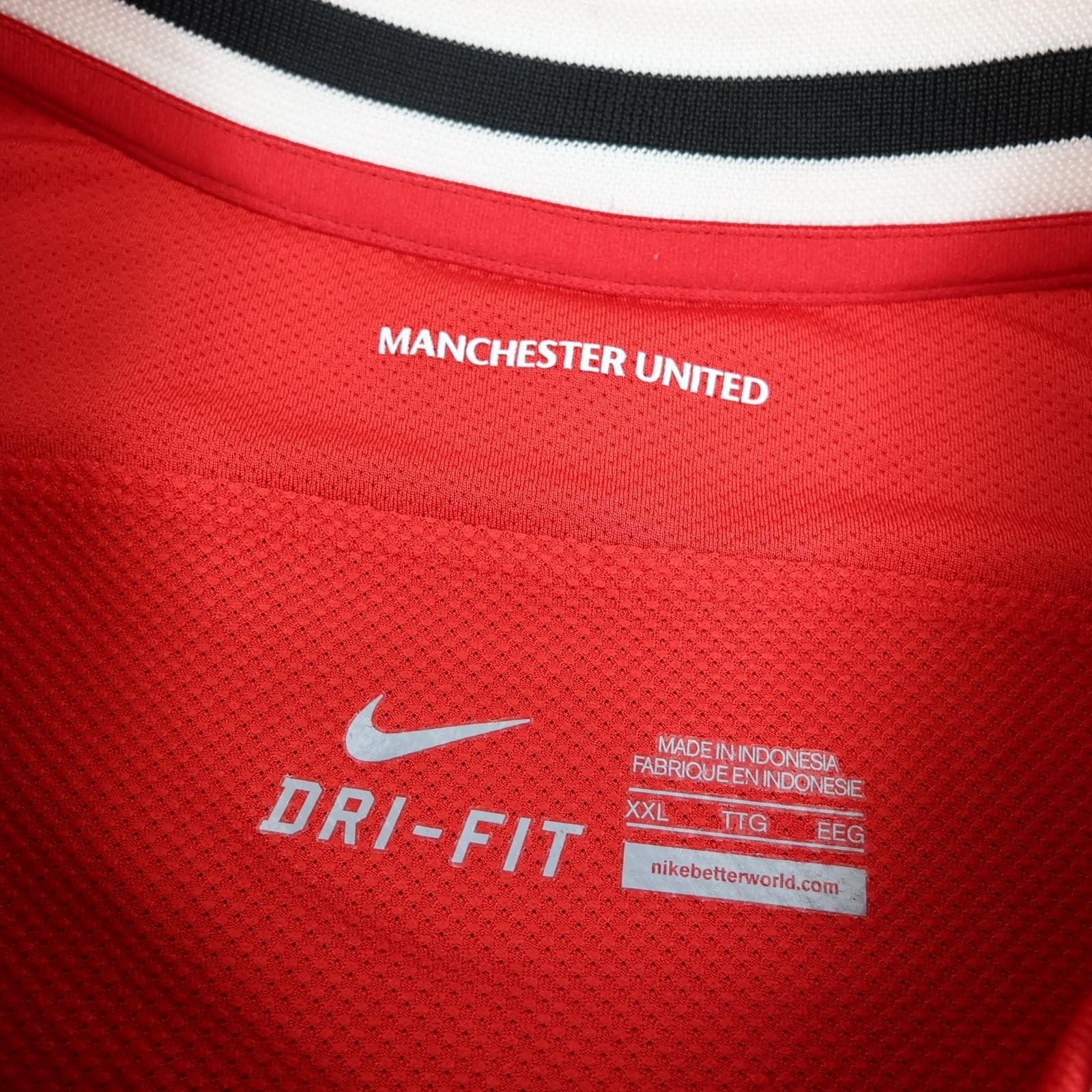 Manchester United Shirt Mens 2XL Red Home 2011 2012 EPL Football Nike AON Jersey photo 8