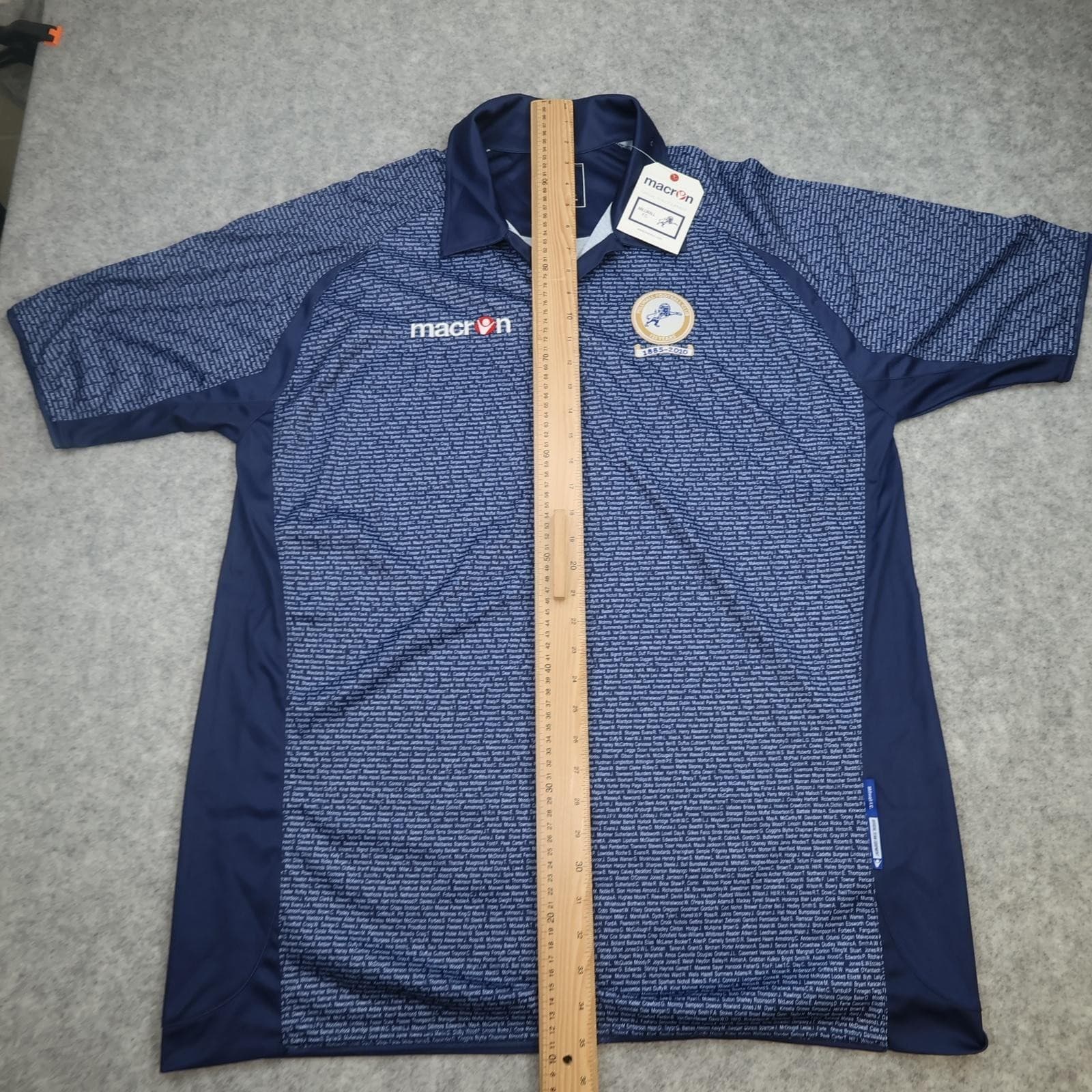 Millwall Shirt Mens 3XL Blue Third 125 Years 2010 2011 Football Macron Polo photo 11