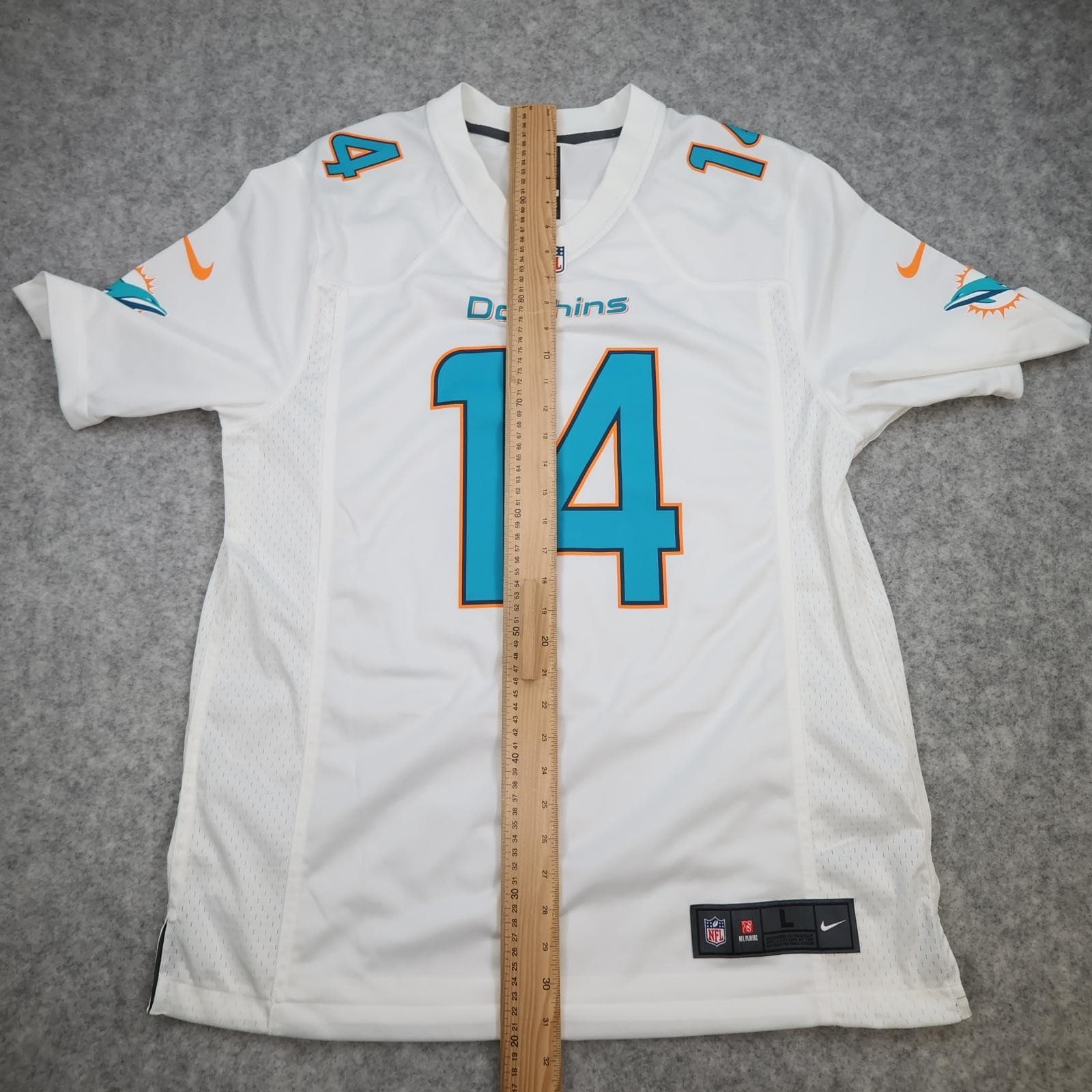 Miami Dolphins Shirt Mens Large White NFL American Football Nike Landry 14 photo 13