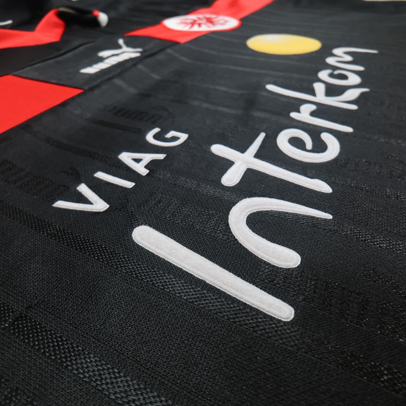 Eintracht Frankfurt Shirt 2XL Black Third Kit Puma Soccer Jersey 1999 2000 Y2K photo 4