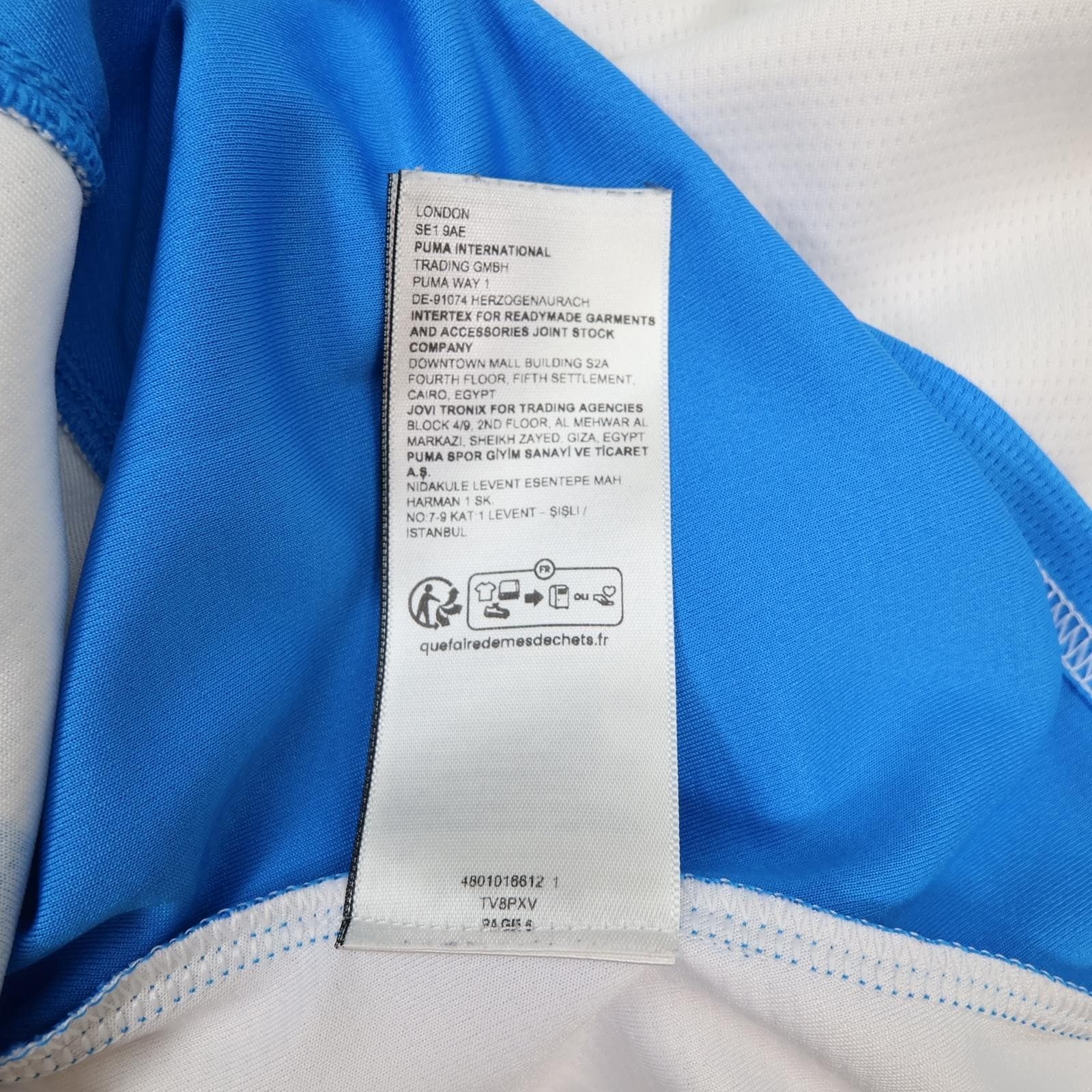 US Sassuolo Shirt Mens Large White 2024 2025 Home Blue Puma DryCELL Jersey photo 12